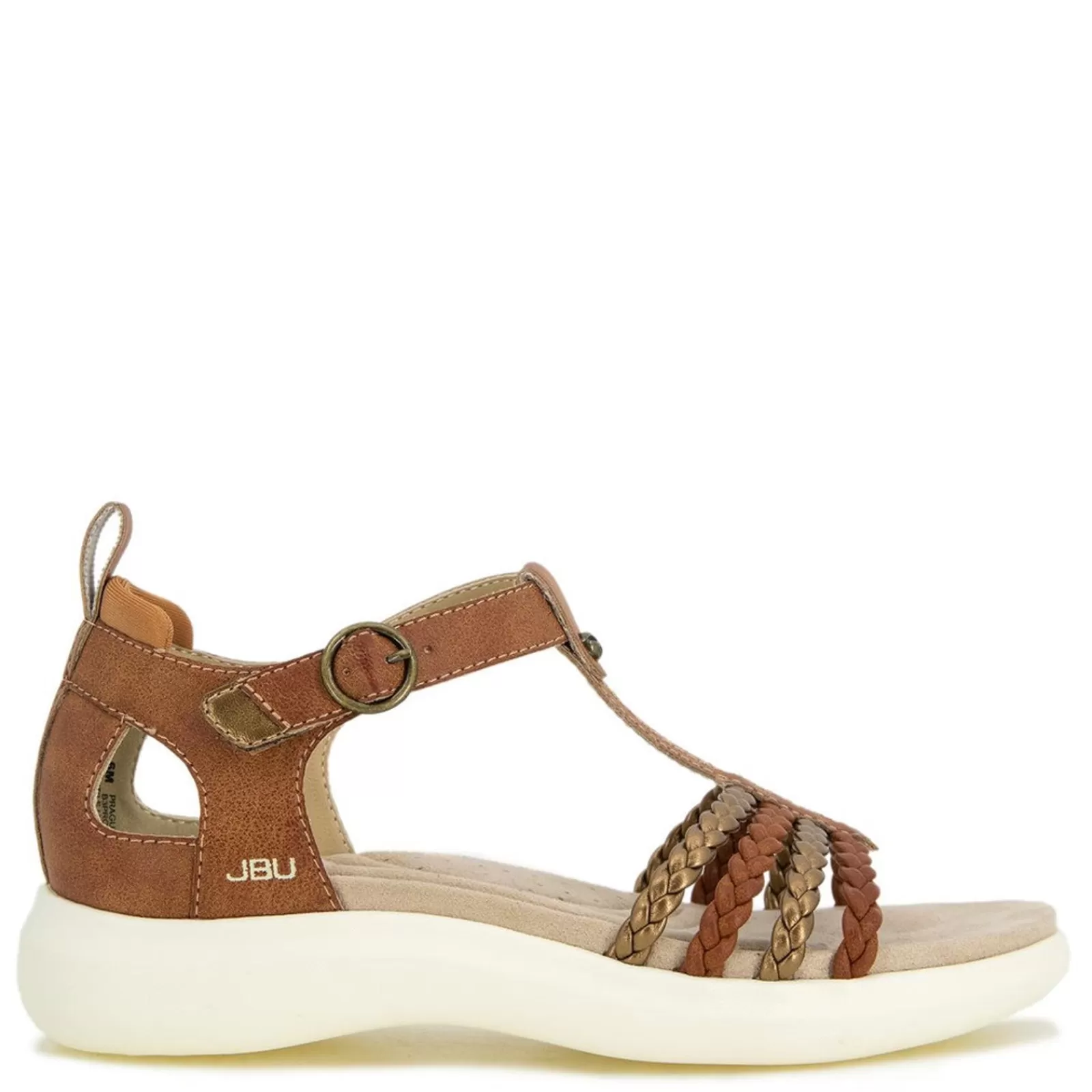 New JBU by Jambu Women's , Prague Sandal Brown/Bronze