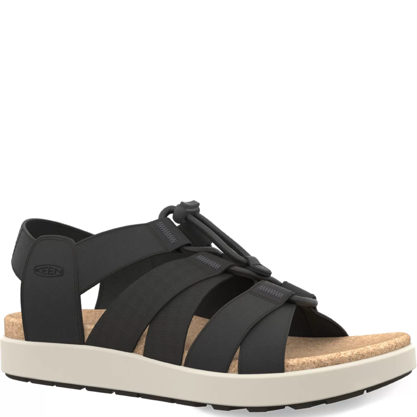 Clearance KEEN Women's , Elle Mixed Strap Sandal Black/Birch