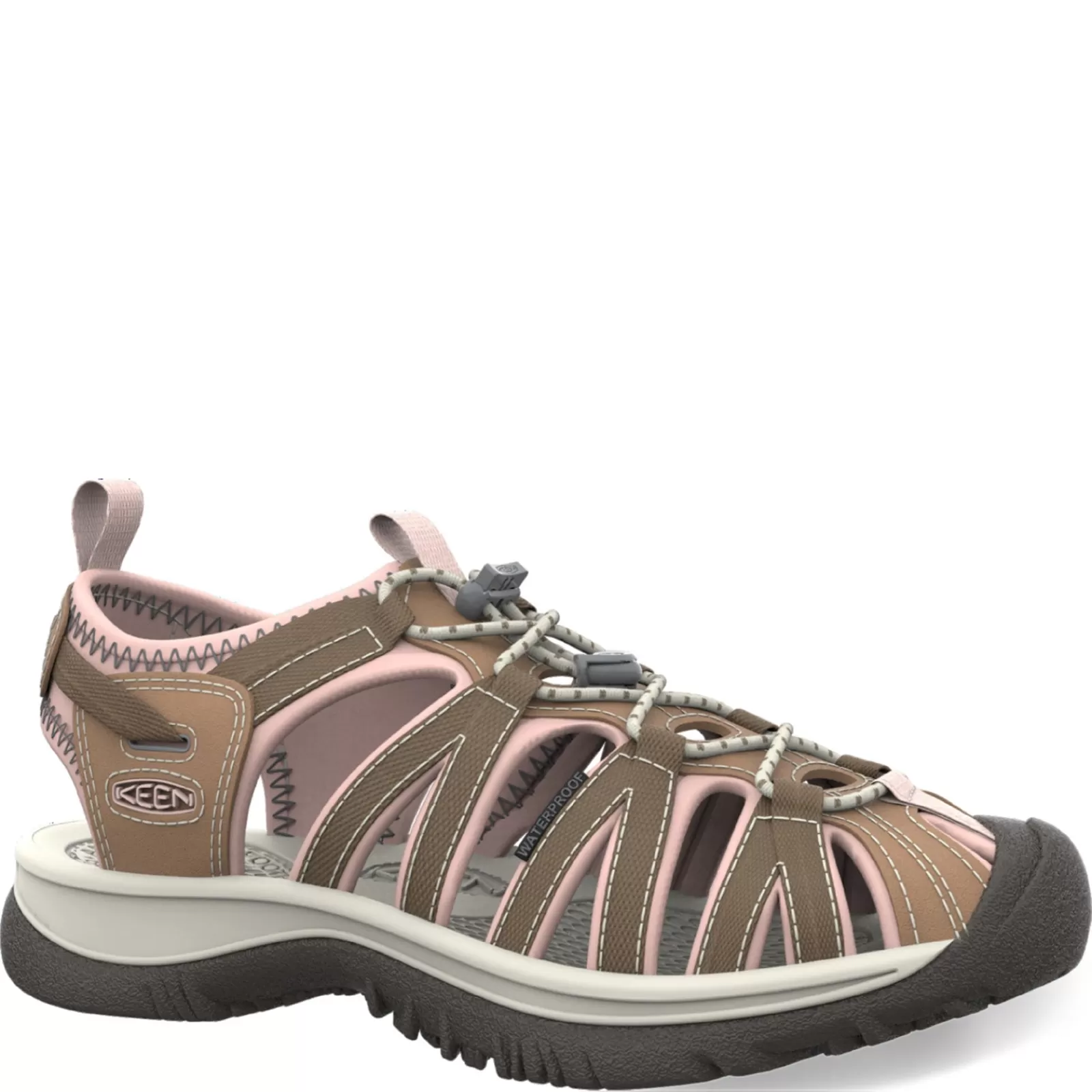 Online KEEN Women's , Whisper Sandal Toasted Coconut/Peach Whip