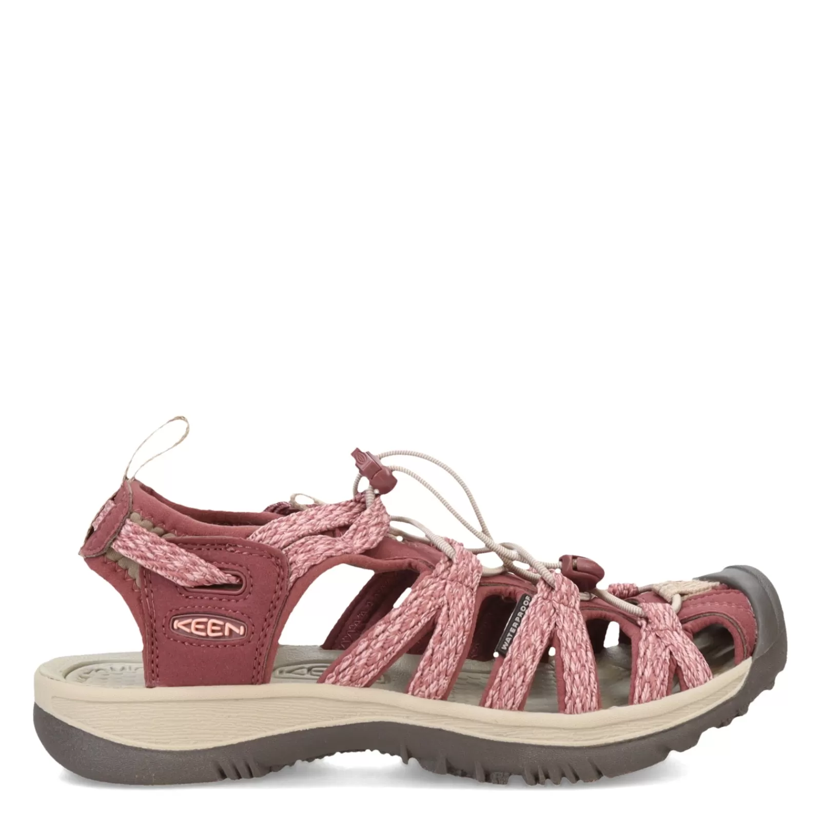 Online KEEN Women's , Whisper Sandal Rose Brown/Peach Parfait