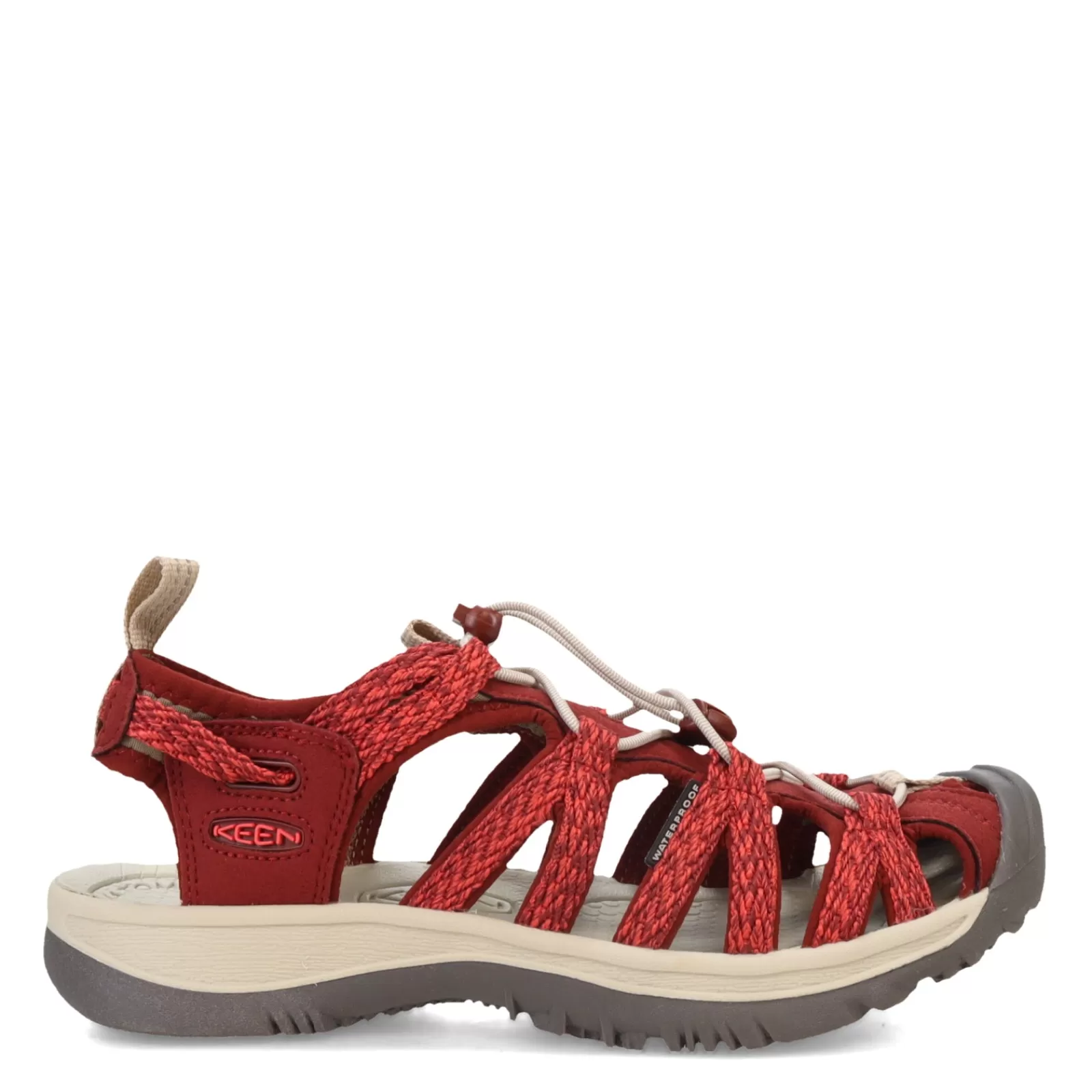 Cheap KEEN Women's , Whisper Sandal Cayenne/Fired Brick