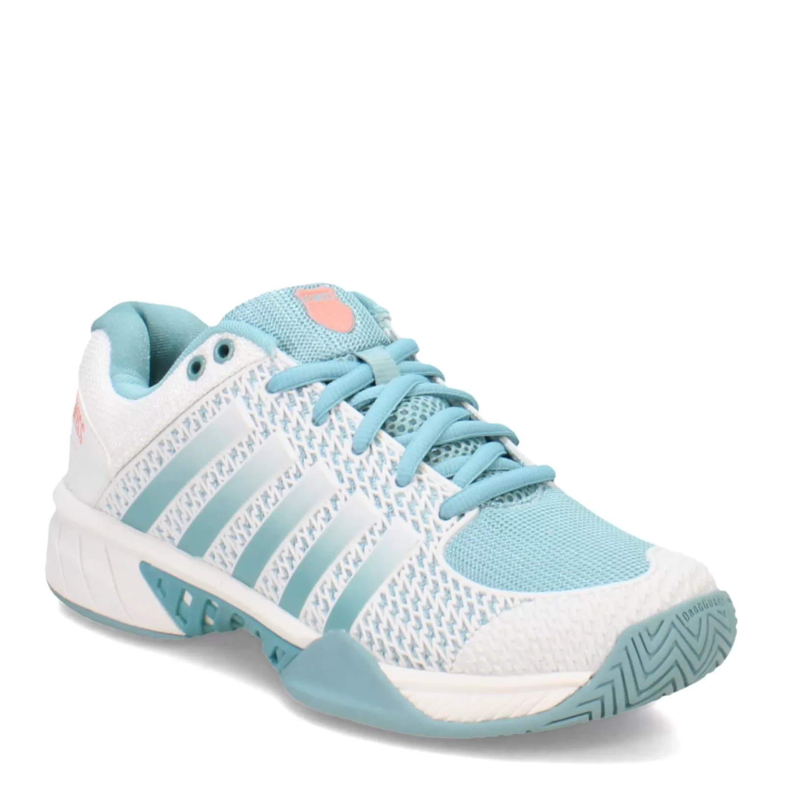 Cheap K-Swiss Women's , Express Light Pickleball Shoe White/Nile Blue/Desert Flower