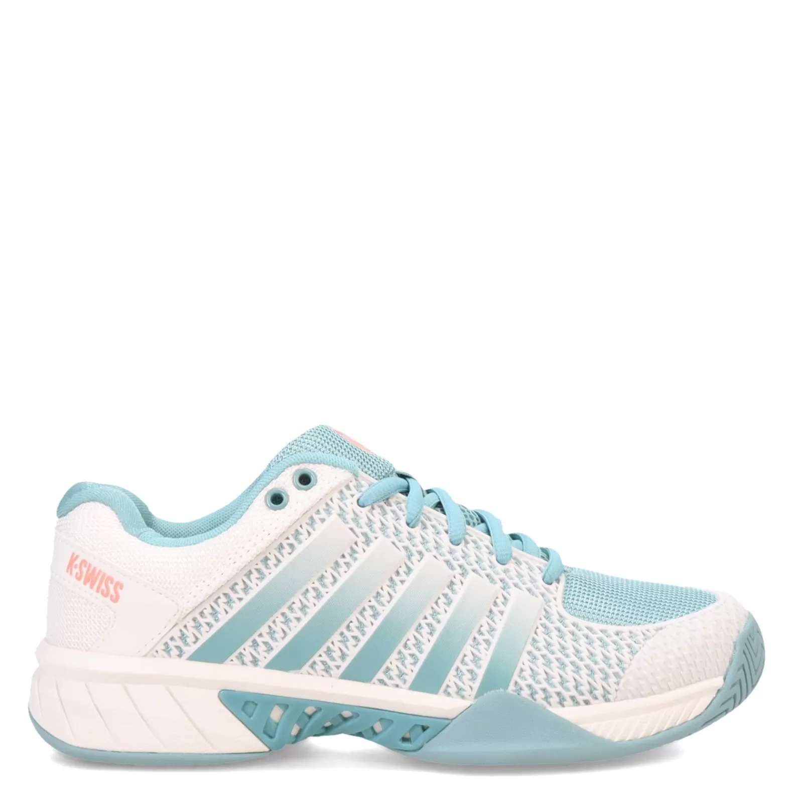 Cheap K-Swiss Women's , Express Light Pickleball Shoe White/Nile Blue/Desert Flower