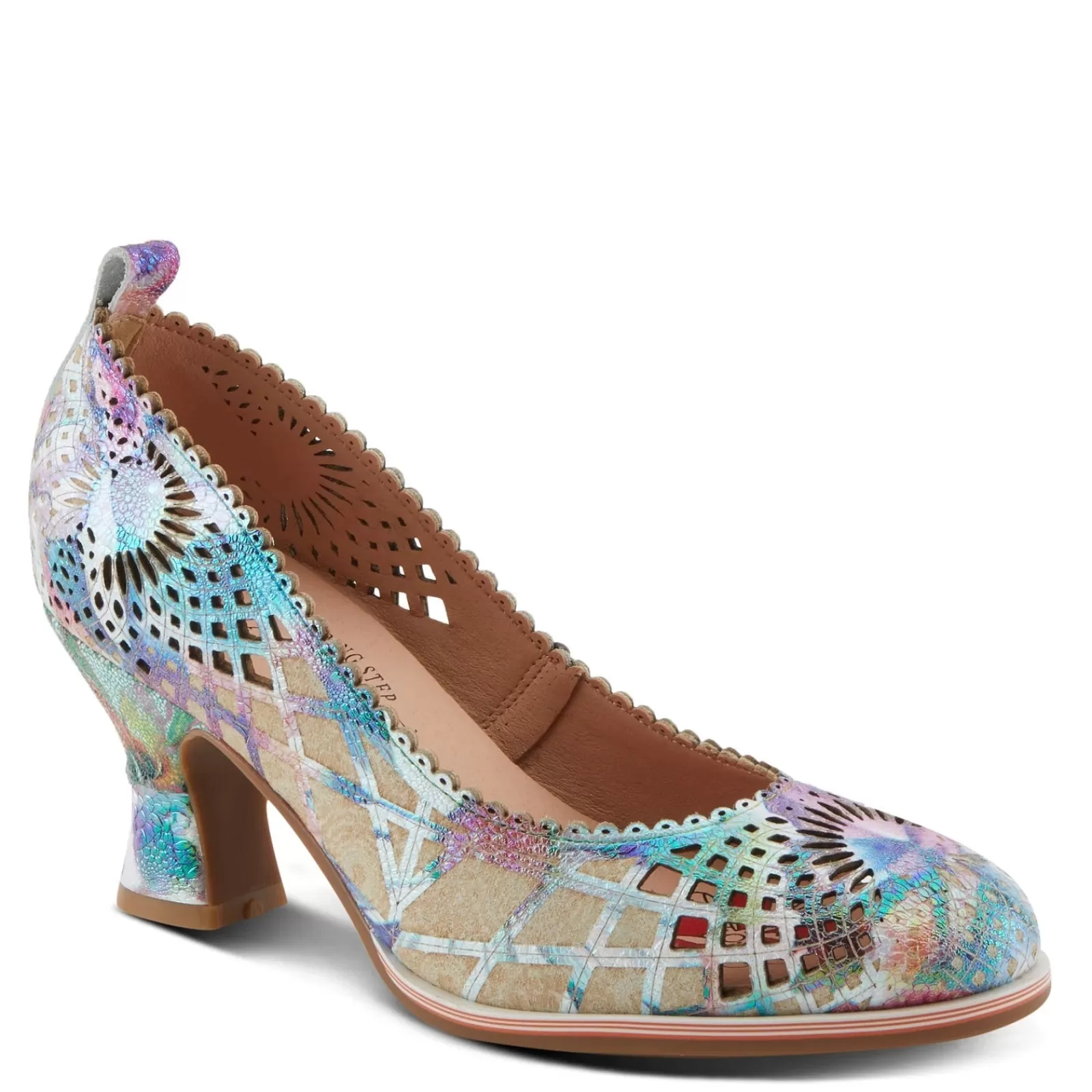 Clearance L Artiste Women's L'Artiste By Spring Step, Adoravel Pump Rainbow