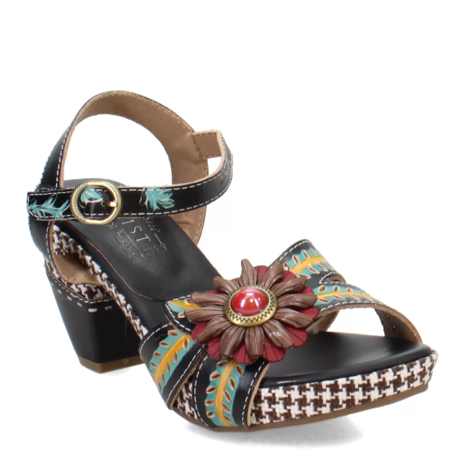 Best Sale L Artiste Women's L'Artiste by Spring Step, Astarr Sandal Black Multi