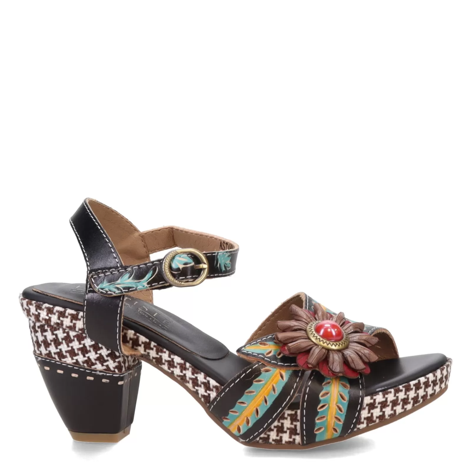 Best Sale L Artiste Women's L'Artiste by Spring Step, Astarr Sandal Black Multi