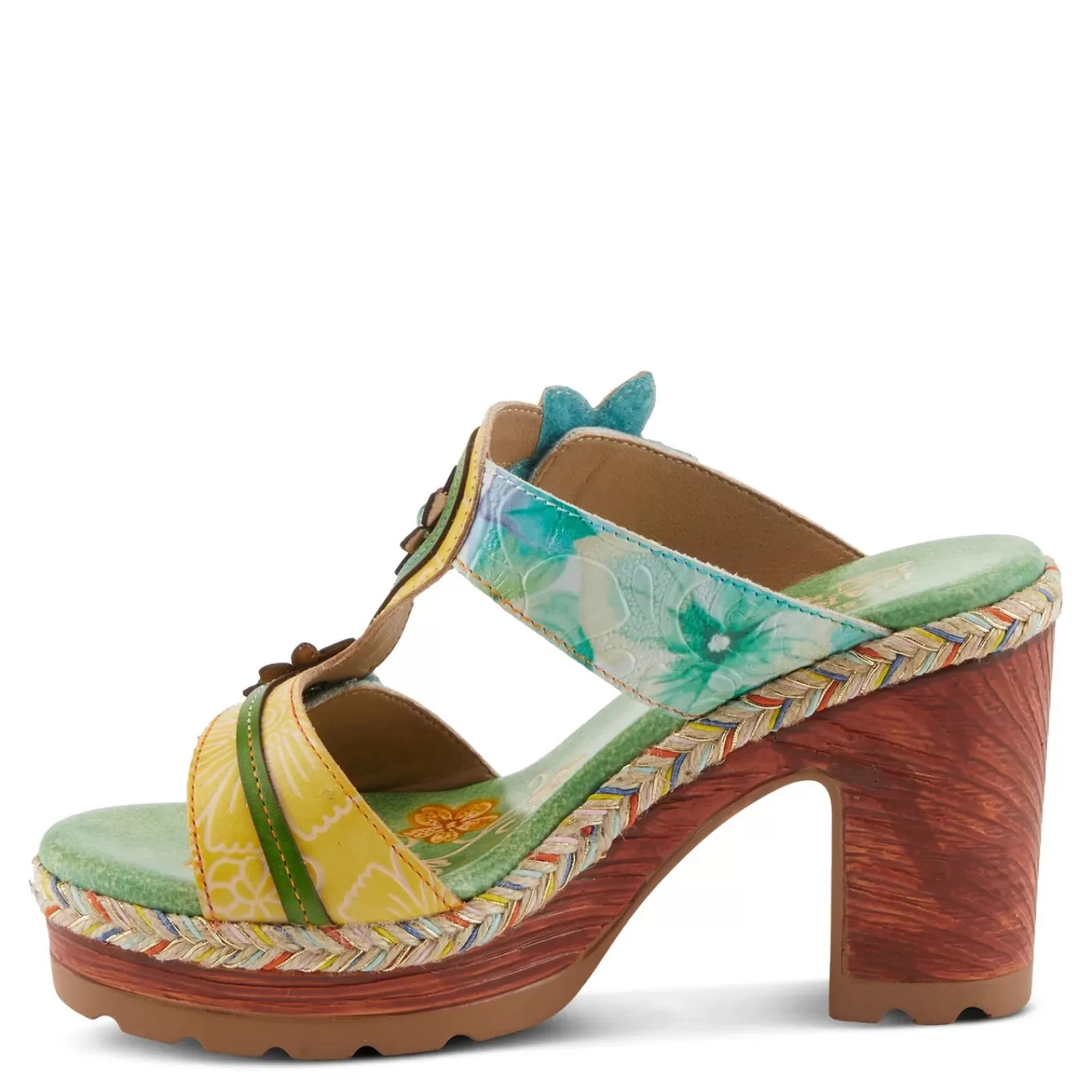 Discount L Artiste Women's L'Artiste By Spring Step, Dreamt Sandal Mint Green Multi