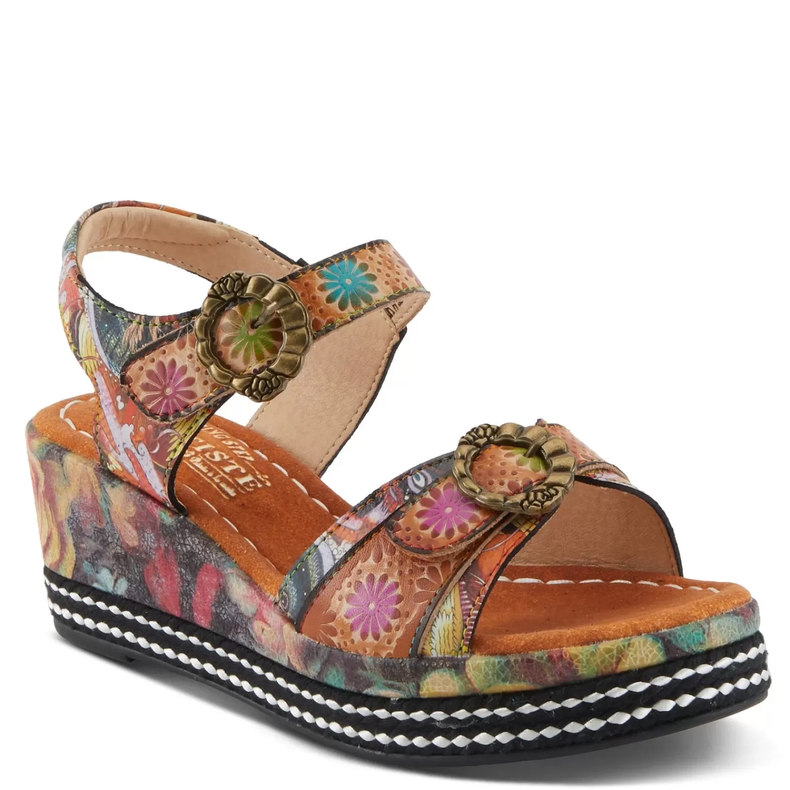 New L Artiste Women's L'Artiste By Spring Step, Flavour Sandal Camel Multi