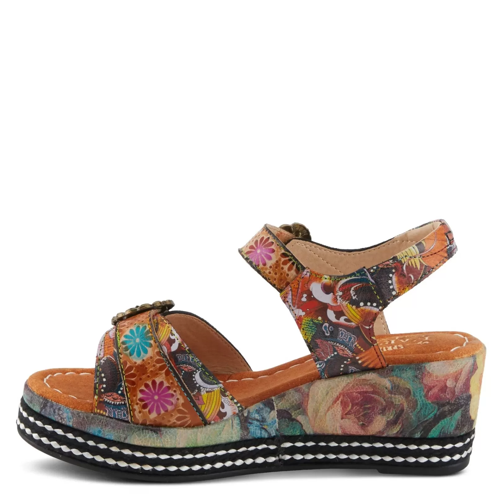 New L Artiste Women's L'Artiste By Spring Step, Flavour Sandal Camel Multi