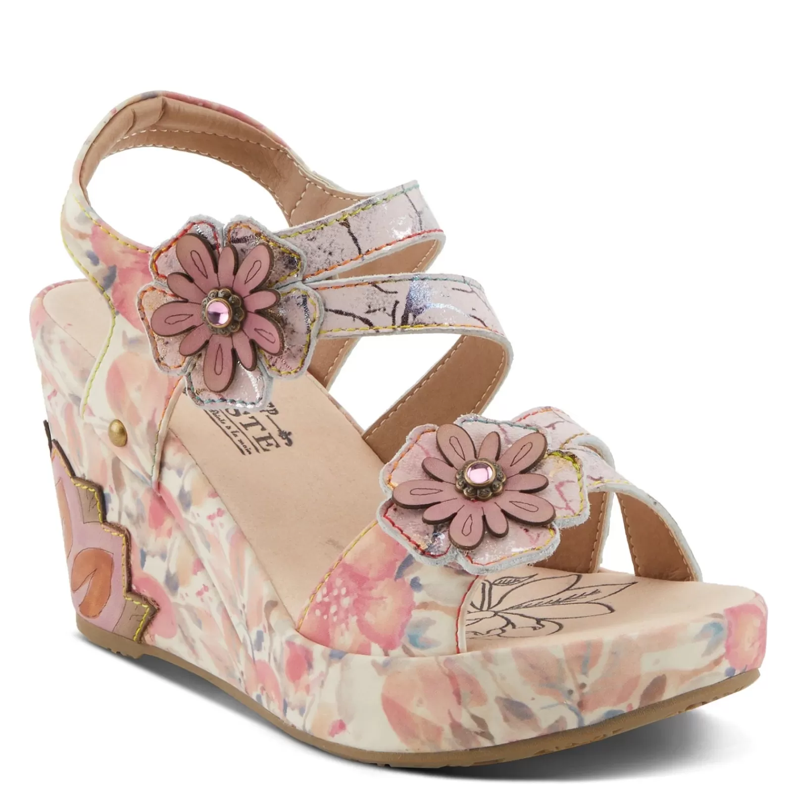 Outlet L Artiste Women's L'Artiste By Spring Step, Karnitsky Sandal Pink Multi