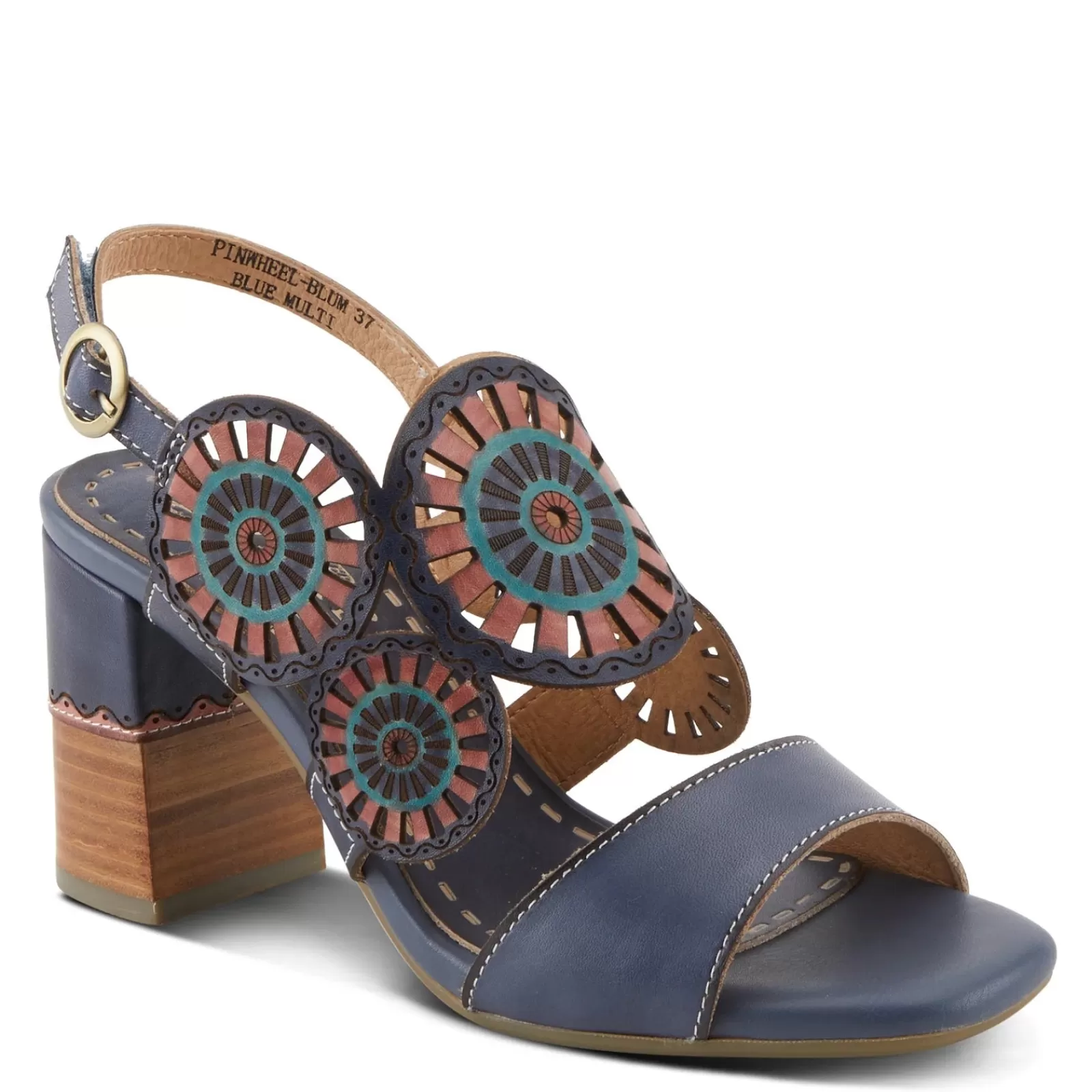 Sale L Artiste Women's L'Artiste By Spring Step, Pinwheel Sandal Blue