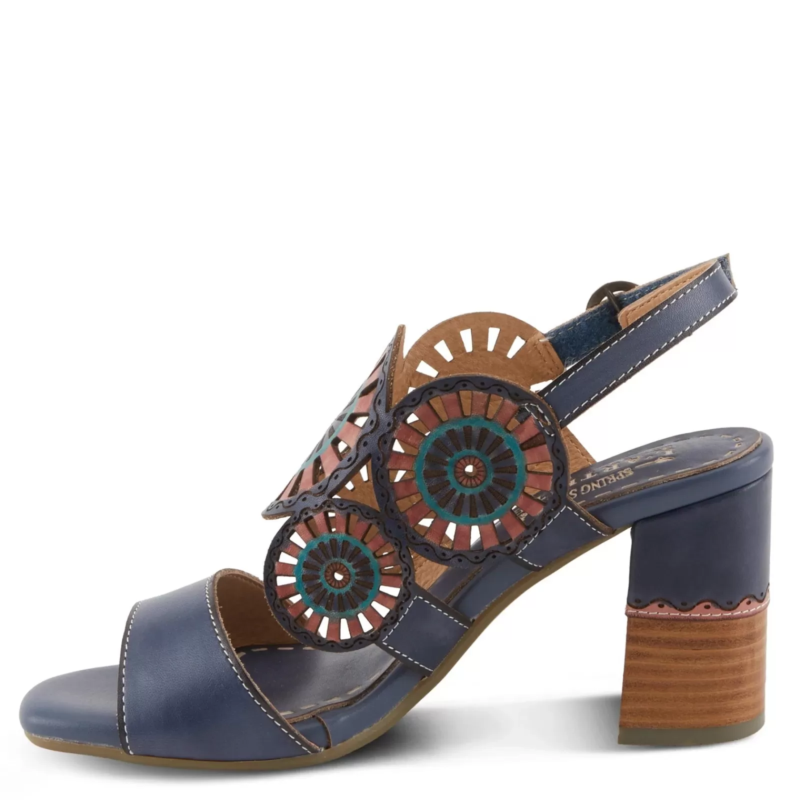 Sale L Artiste Women's L'Artiste By Spring Step, Pinwheel Sandal Blue