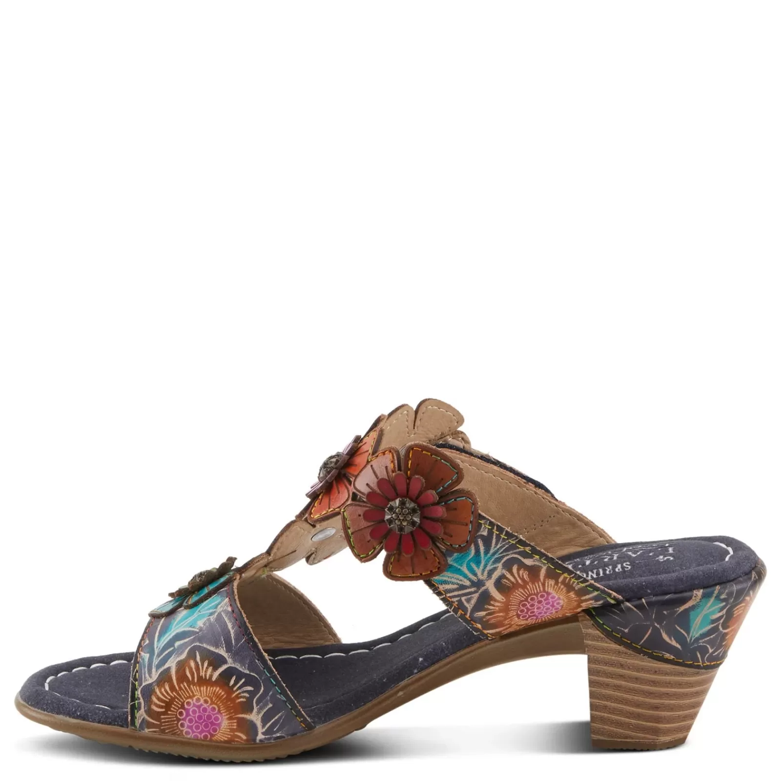 Best Sale L Artiste Women's L'Artiste By Spring Step, Summerfun Sandal Navy Multi