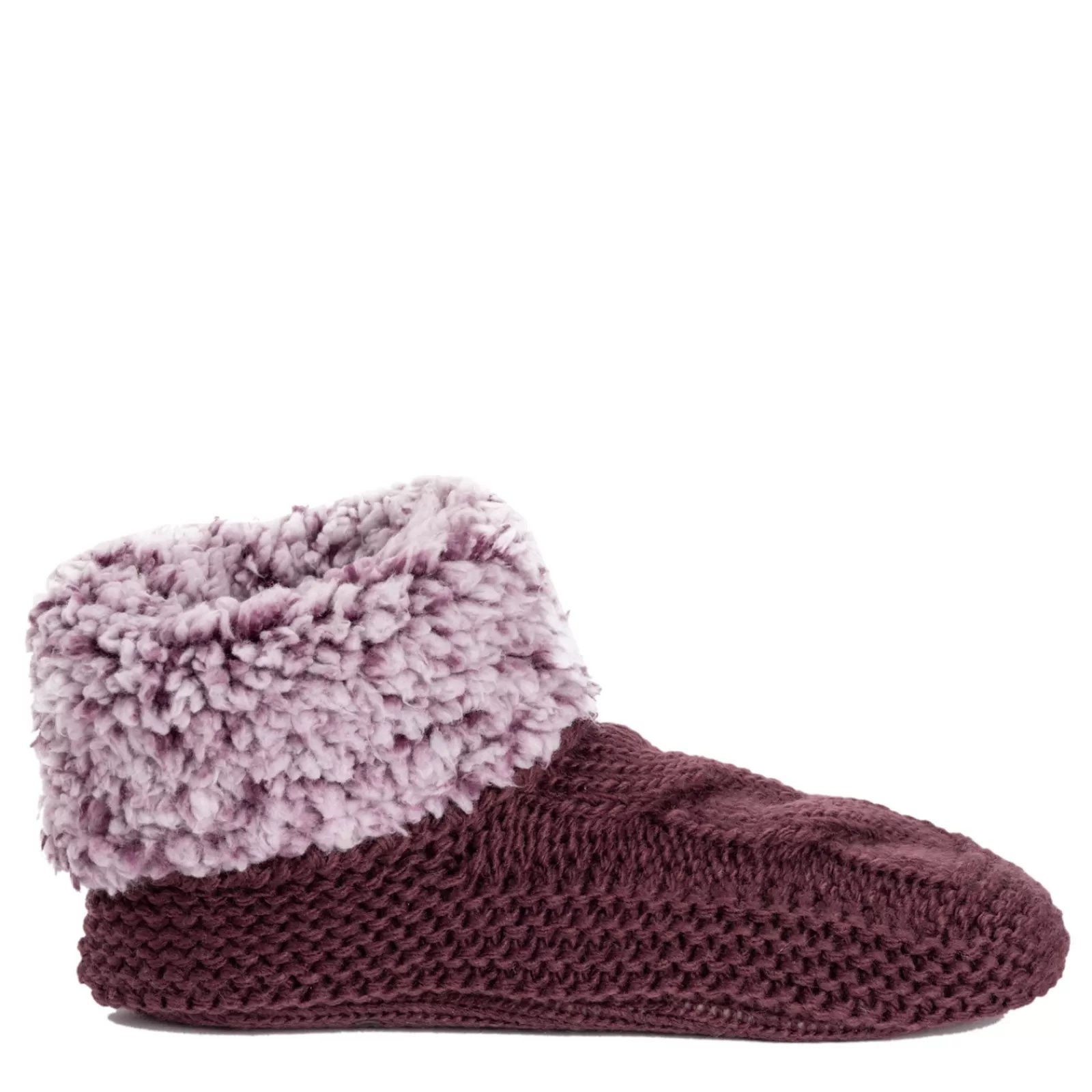 Cheap Muk Luks Women's , Sherpa Cuff Bootie Slipper Plumwine