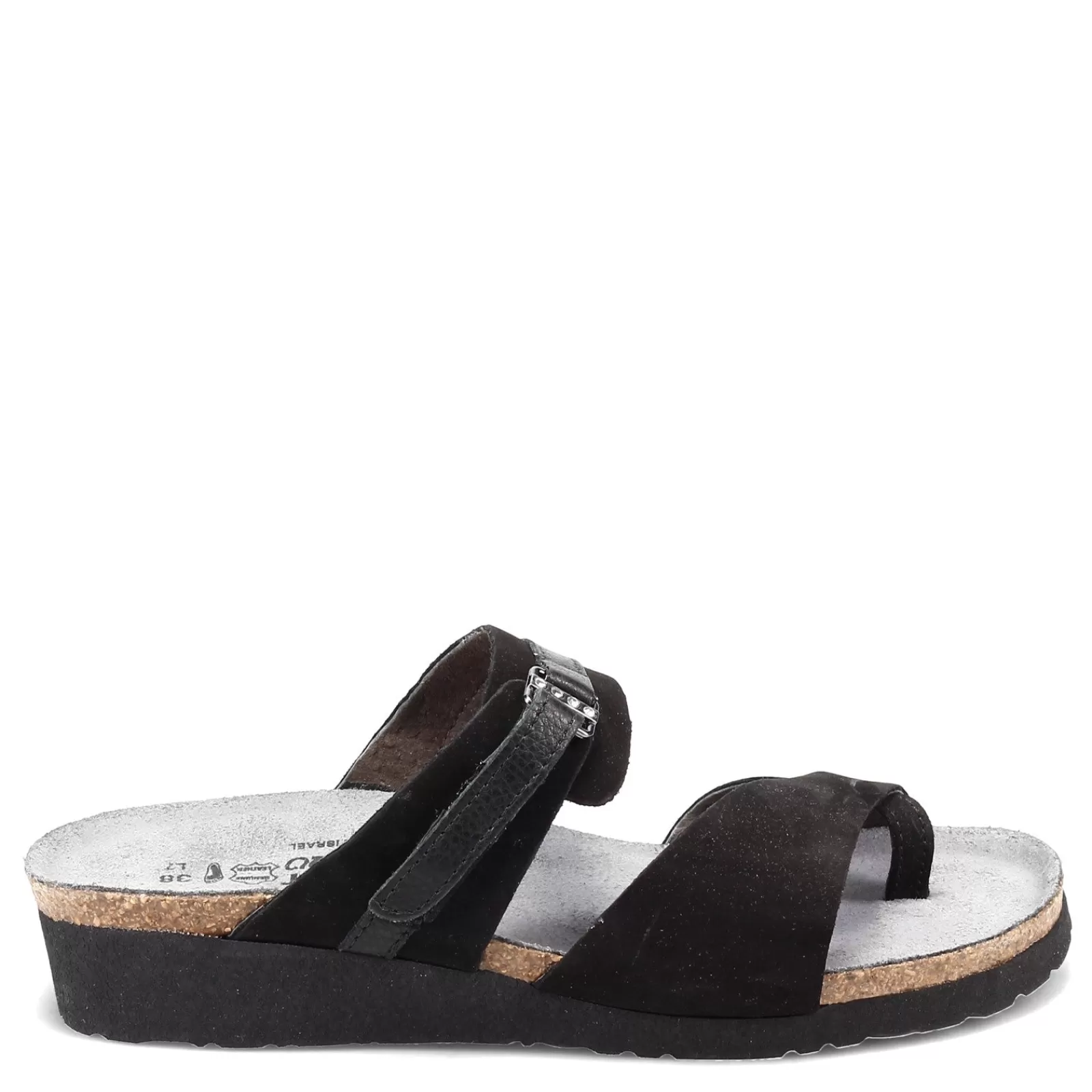 Online Naot Women's , Jessica Sandal Black Nubuck