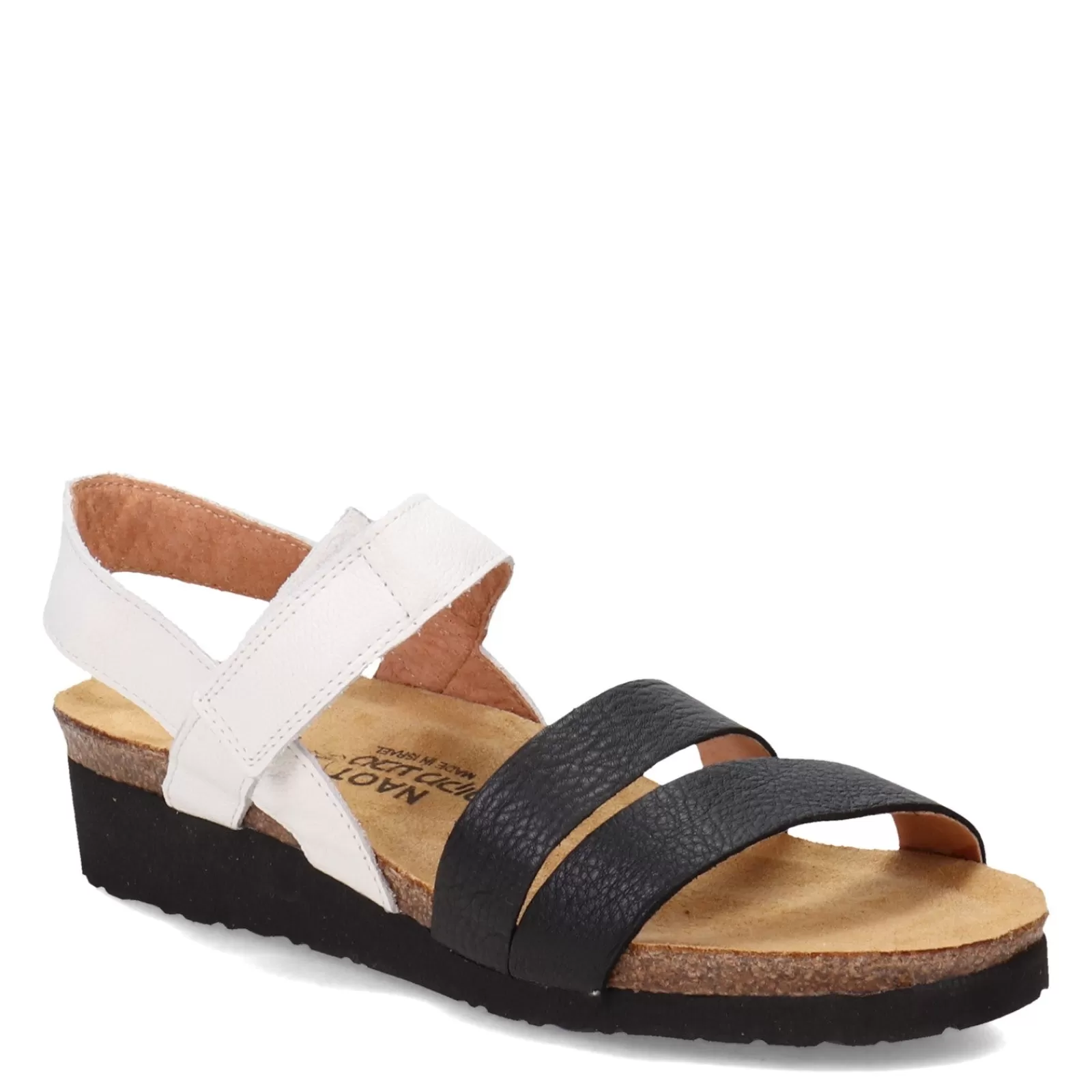 Online Naot Women's , Kayla Sandal White Black