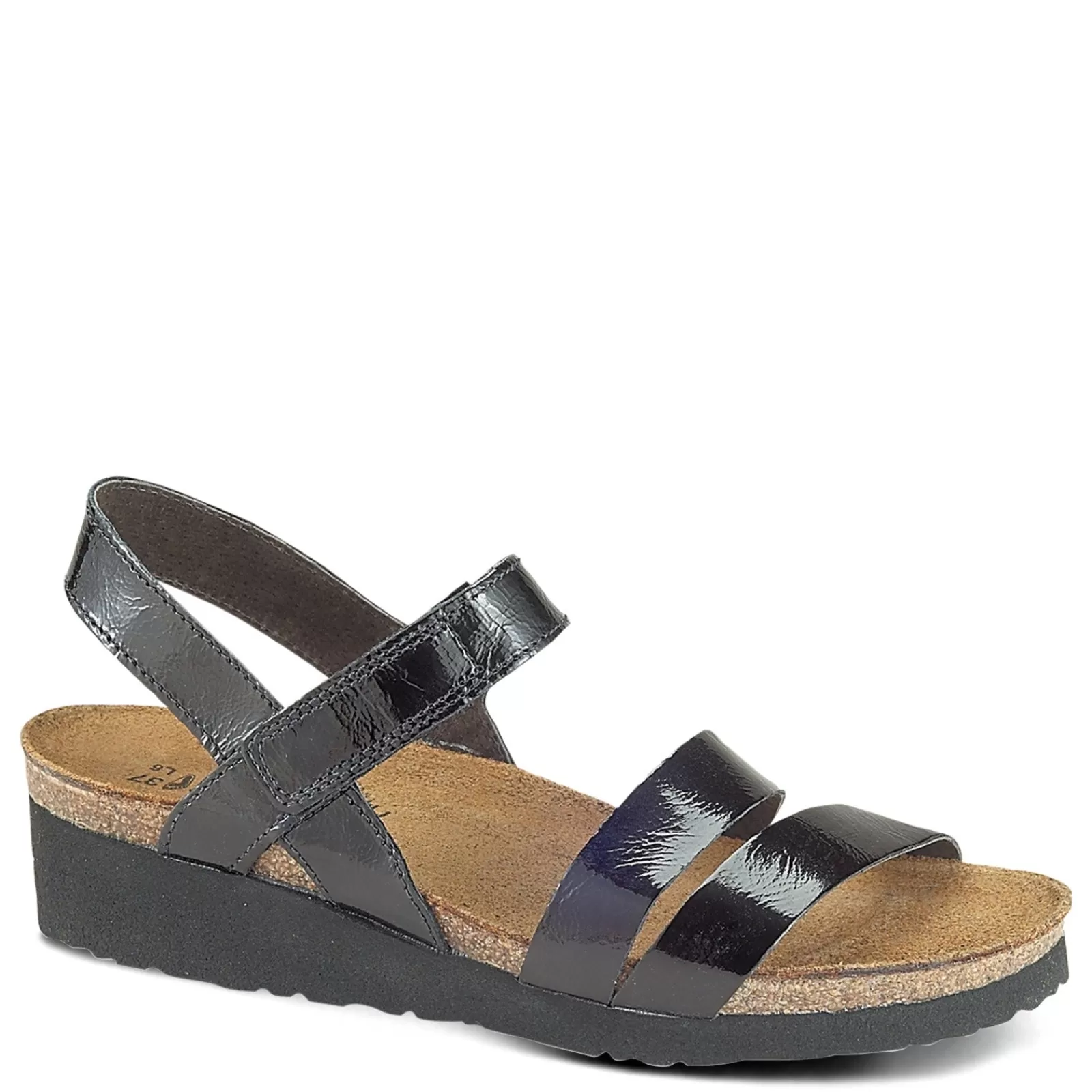 New Naot Women's , Kayla Sandal Black Patent