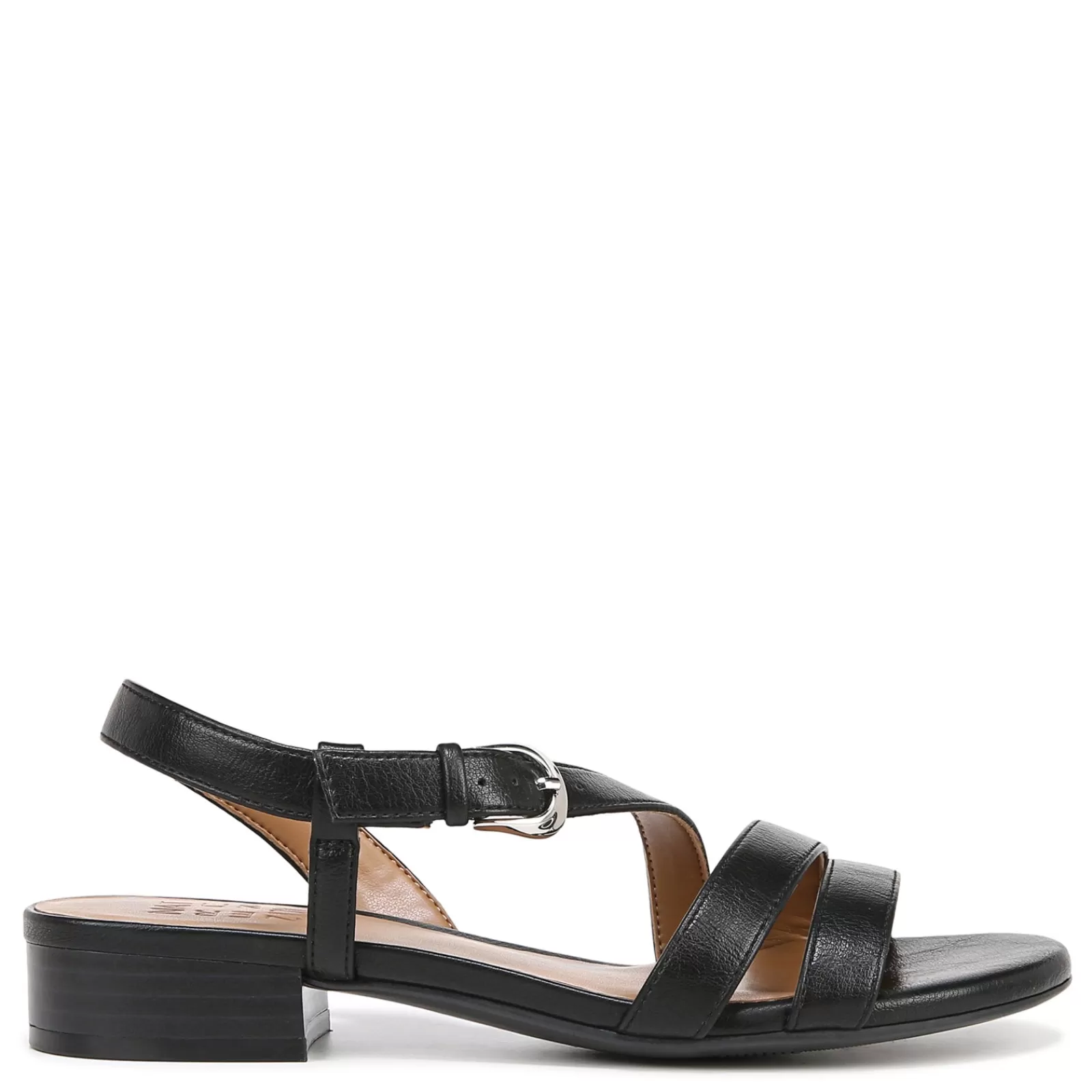 Clearance Naturalizer Women's , Hilma Sandal Black Faux Leather