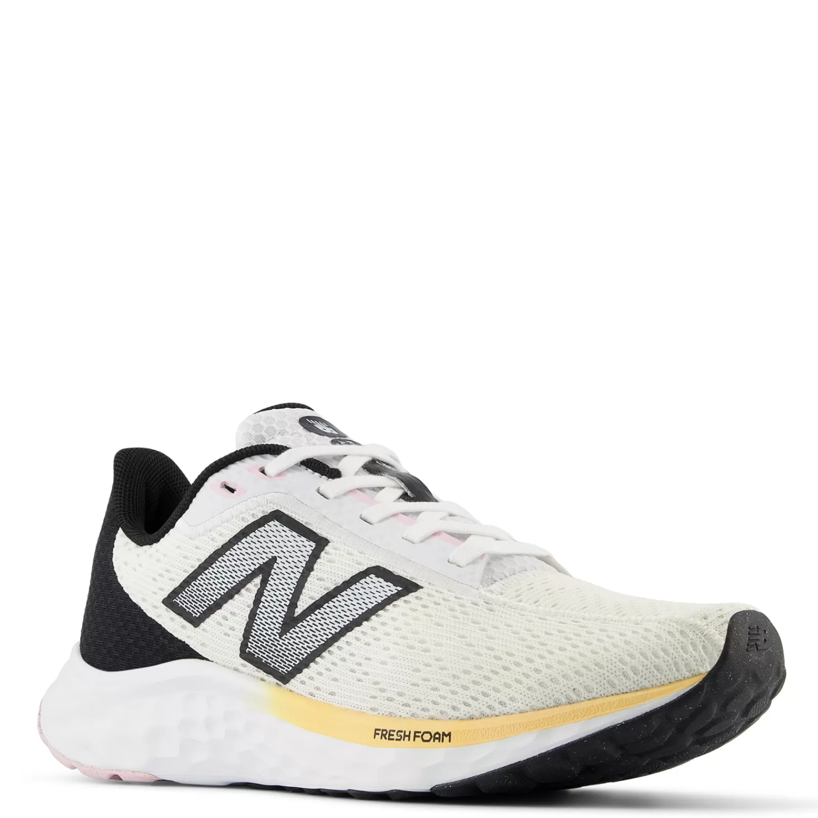 Hot New Balance Women's , Arishi Fresh Foam v4 Running Shoe White/Black/Peach Blossom