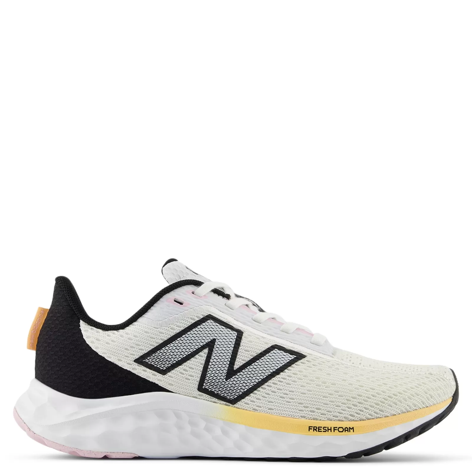 Hot New Balance Women's , Arishi Fresh Foam v4 Running Shoe White/Black/Peach Blossom