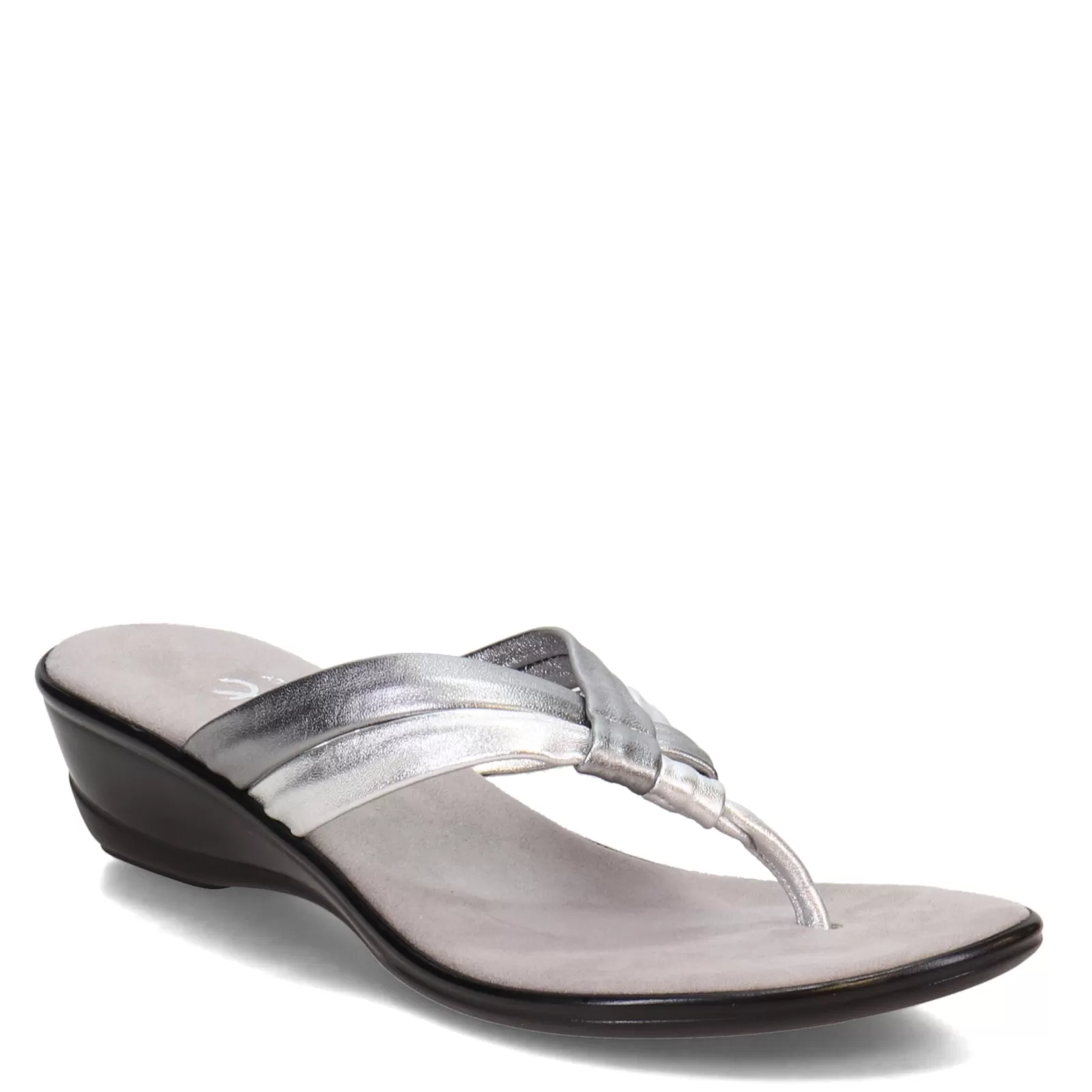 New Onex Women's , Melba Sandal Pewter Silver Metallic Mix