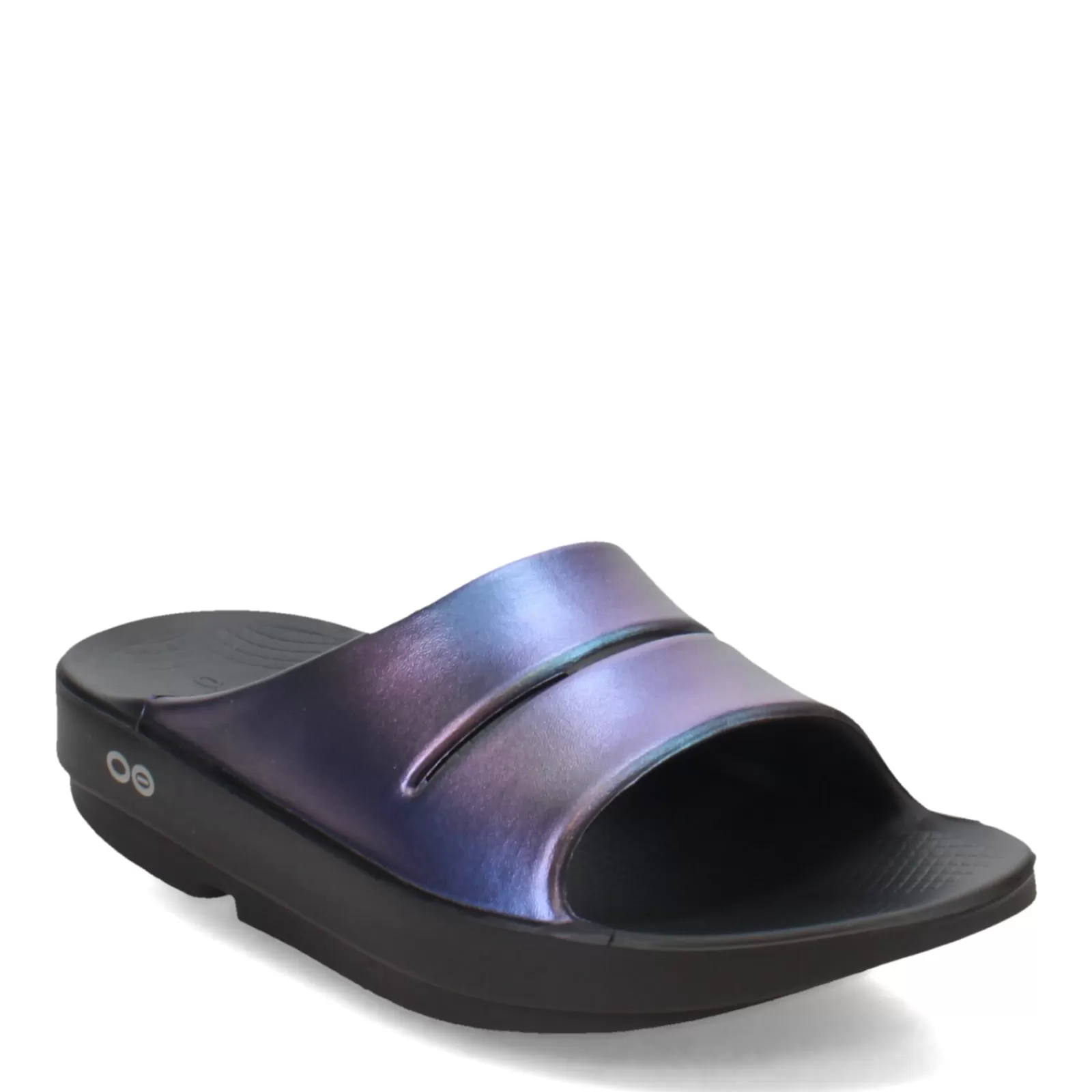 New OOFOS Women's , OOahh Slide Sandal Midnight Spectre