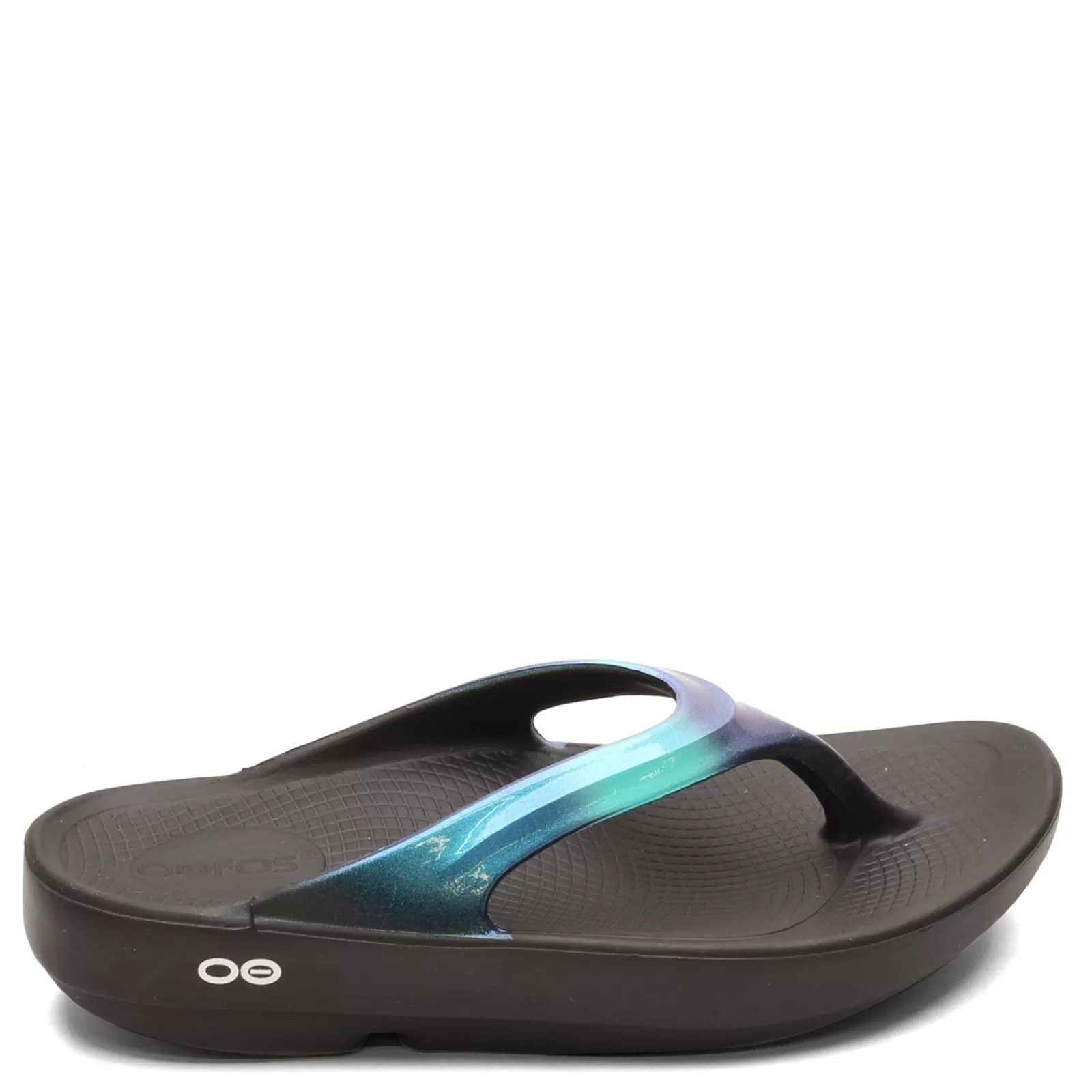 Store OOFOS Women's , OOlala Luxe Sandal Blue Multi