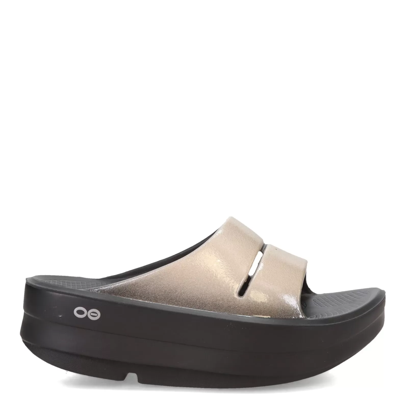 Outlet OOFOS Women's , OOmega OOahh Luxe Sandal Latte