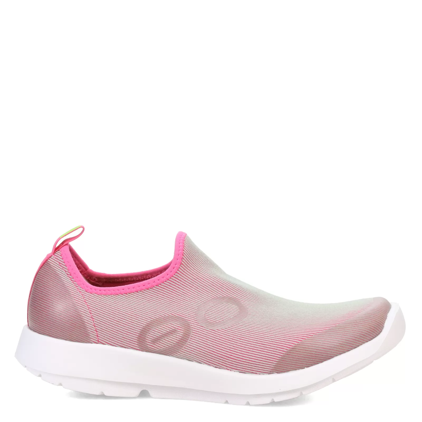 New OOFOS Women's , OOmg Sport Sneaker White / Fuchsia