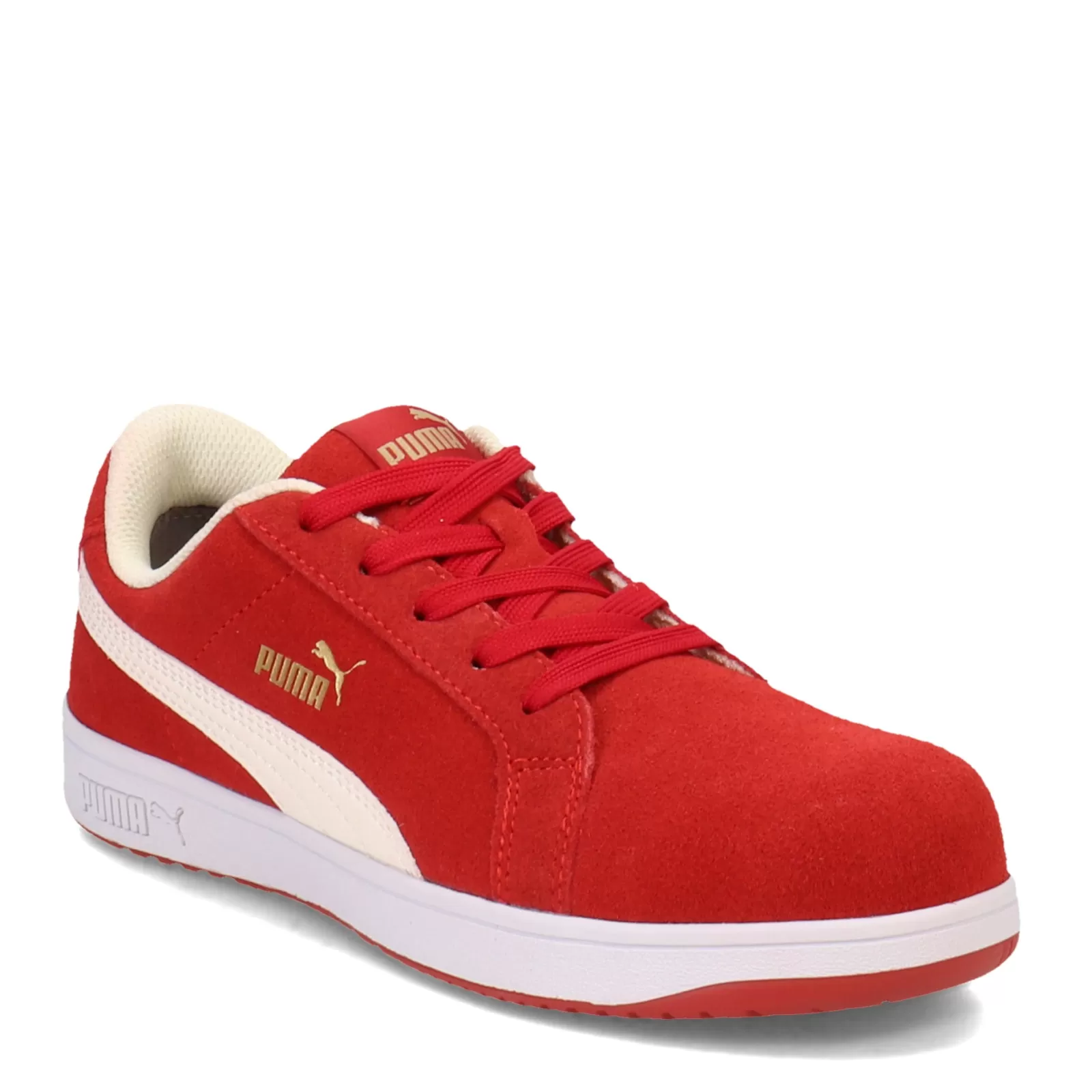 Shop Puma Safety Women's Puma, Iconic Suede Low Work Shoe Red