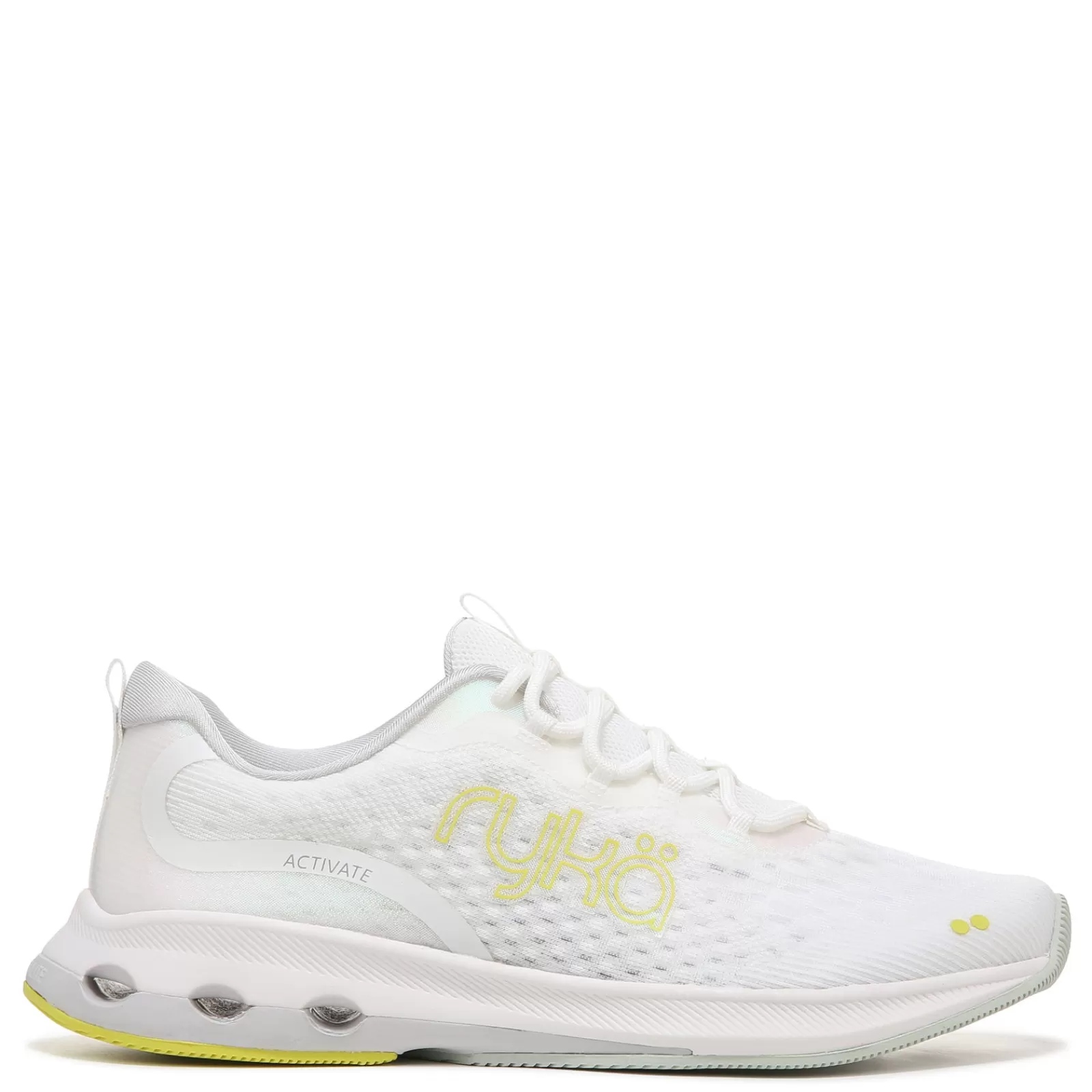 Outlet Ryka Women's , Activate Walking Shoe White / Yellow