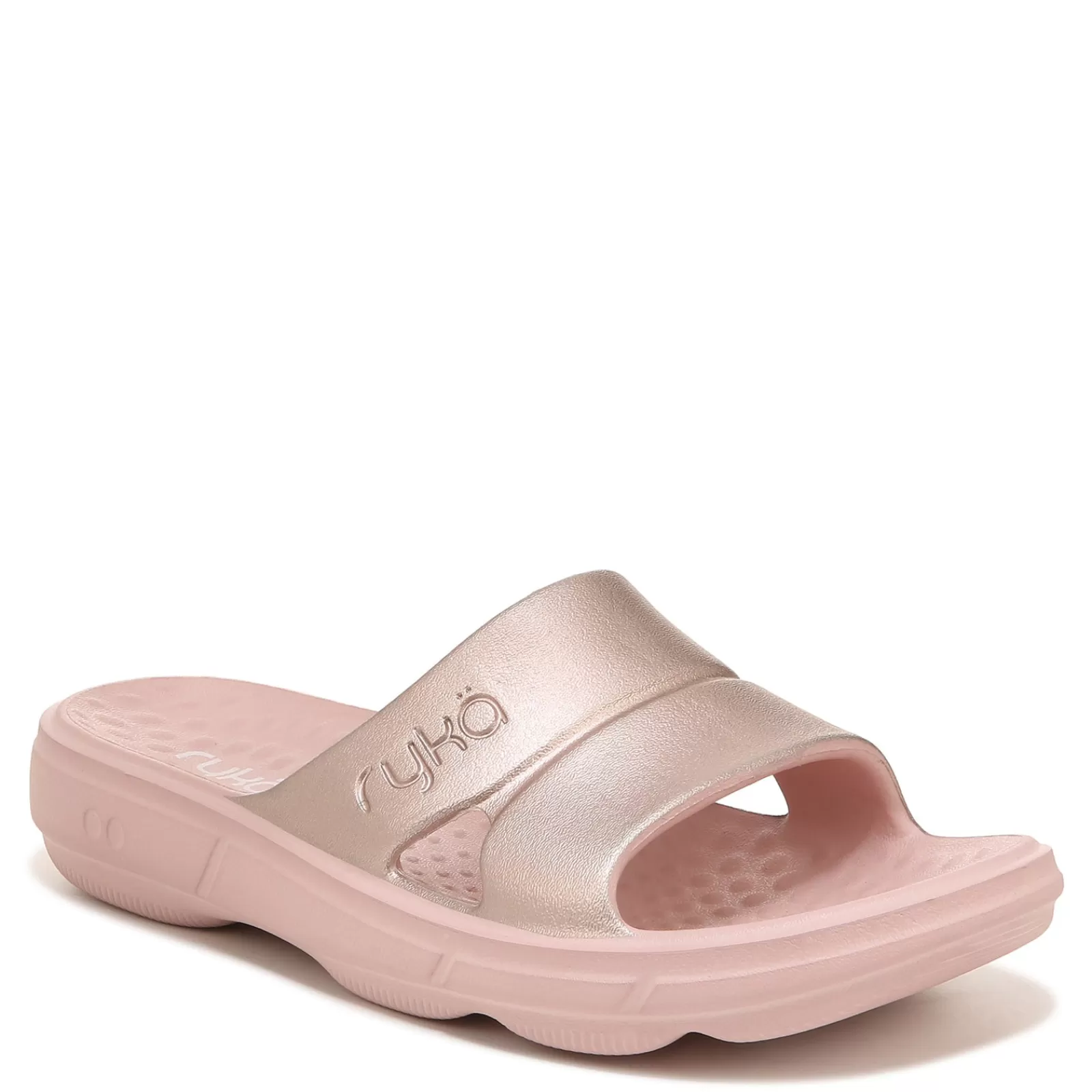 Outlet Ryka Women's , Restore Slide Recovery Sandal Rose Gold