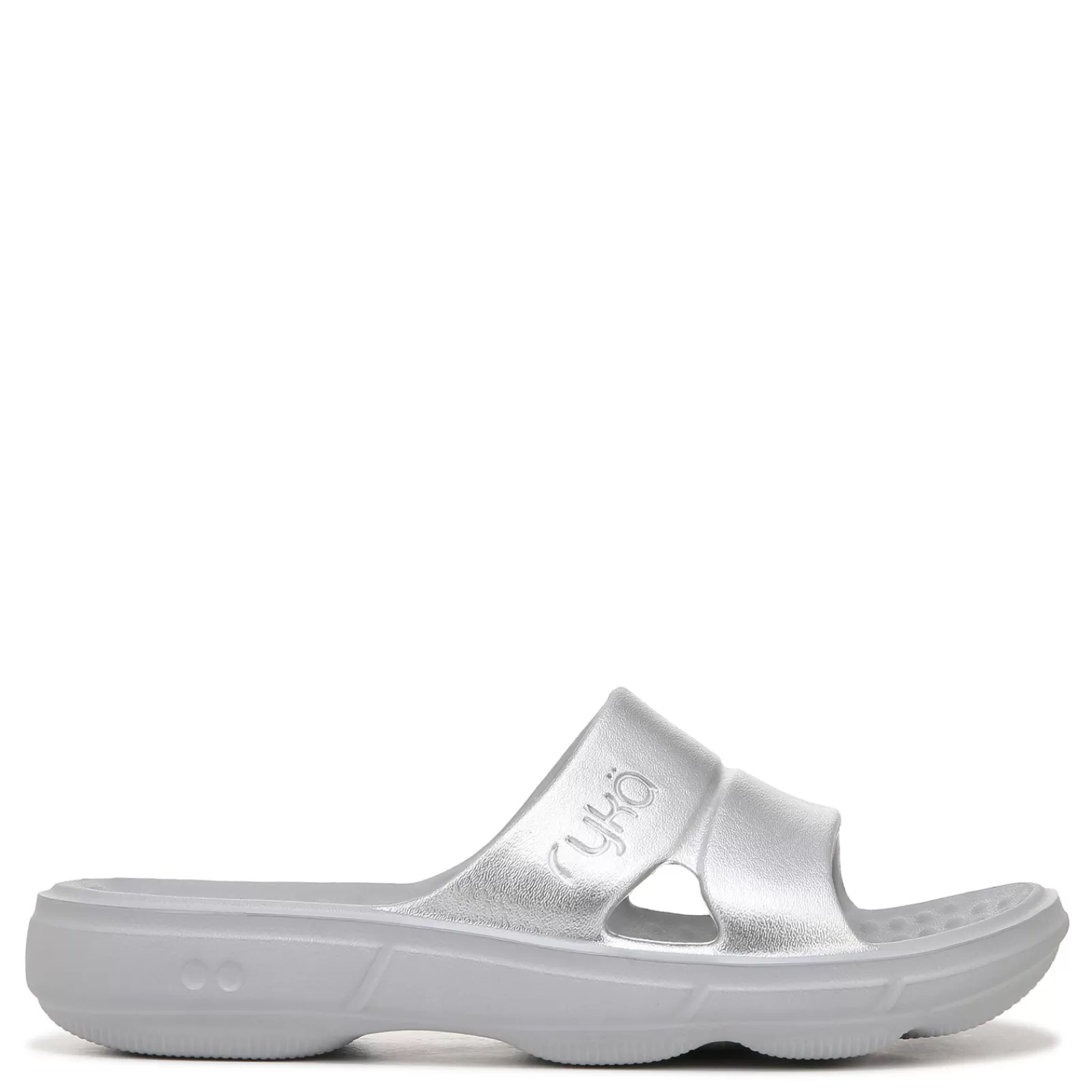 Online Ryka Women's , Restore Slide Recovery Sandal Silver Grey