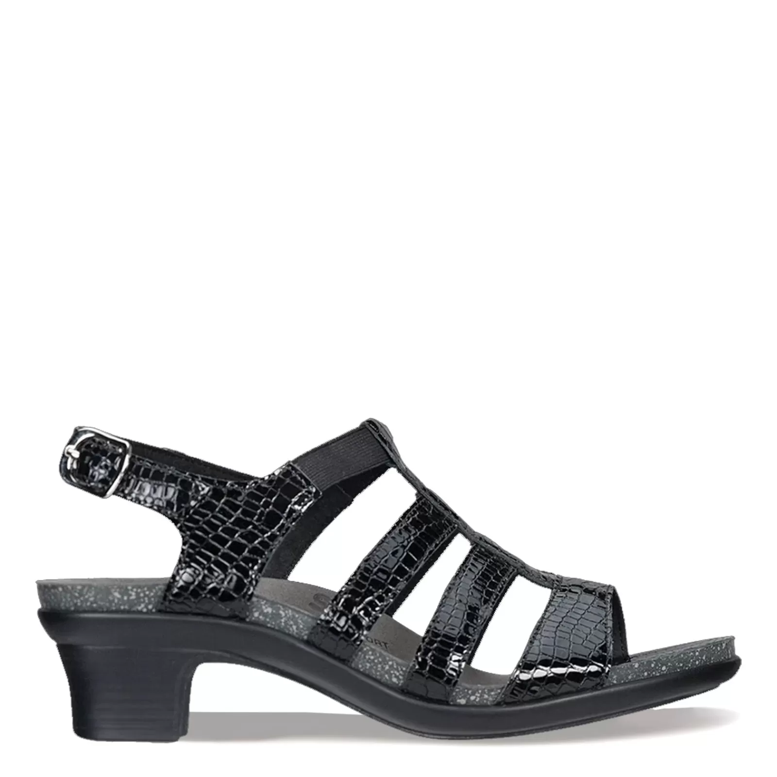 Best SAS Women's , Allegro Sandal Black Croc