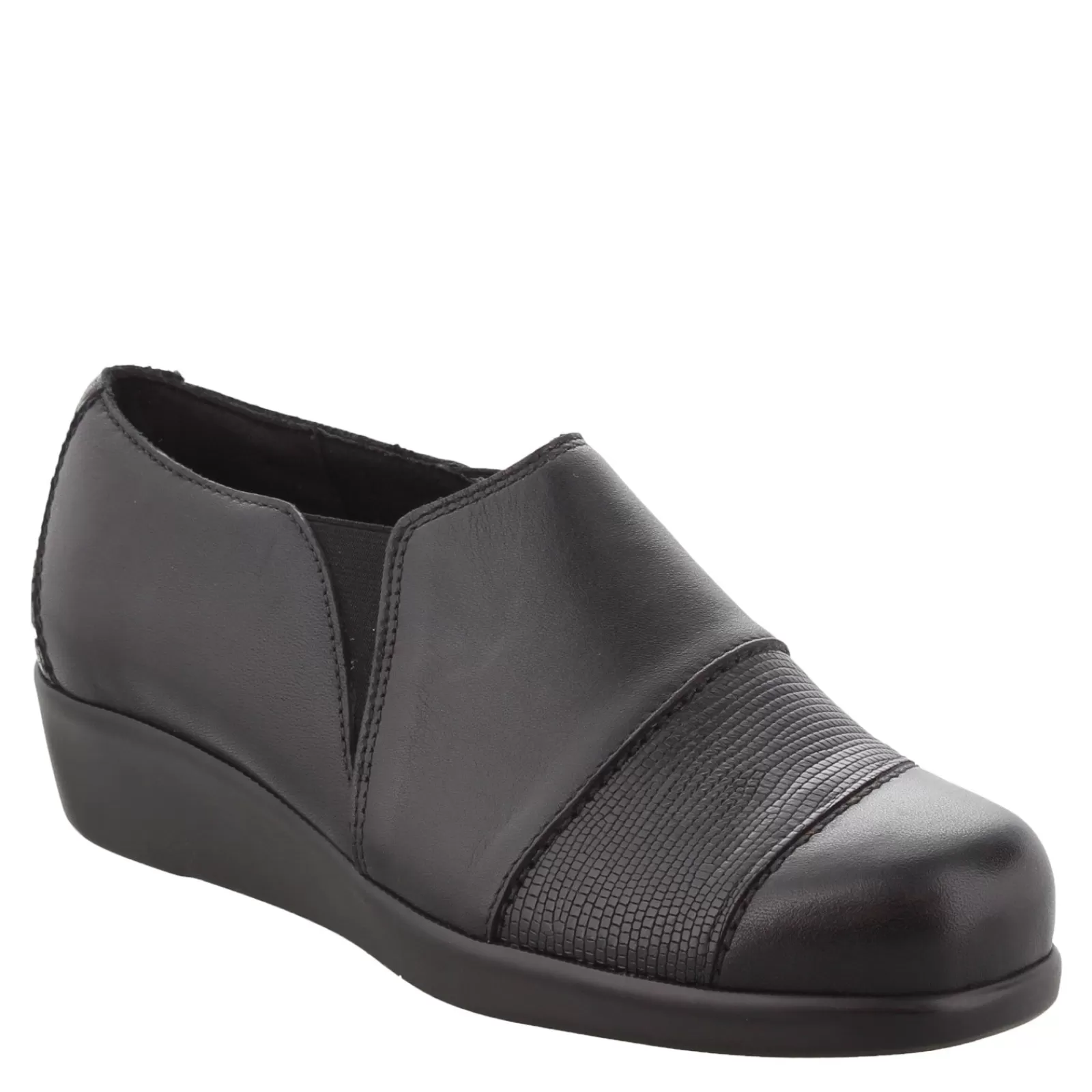 Clearance SAS Women's , Nora Slip-On Loafer Black/Lizard