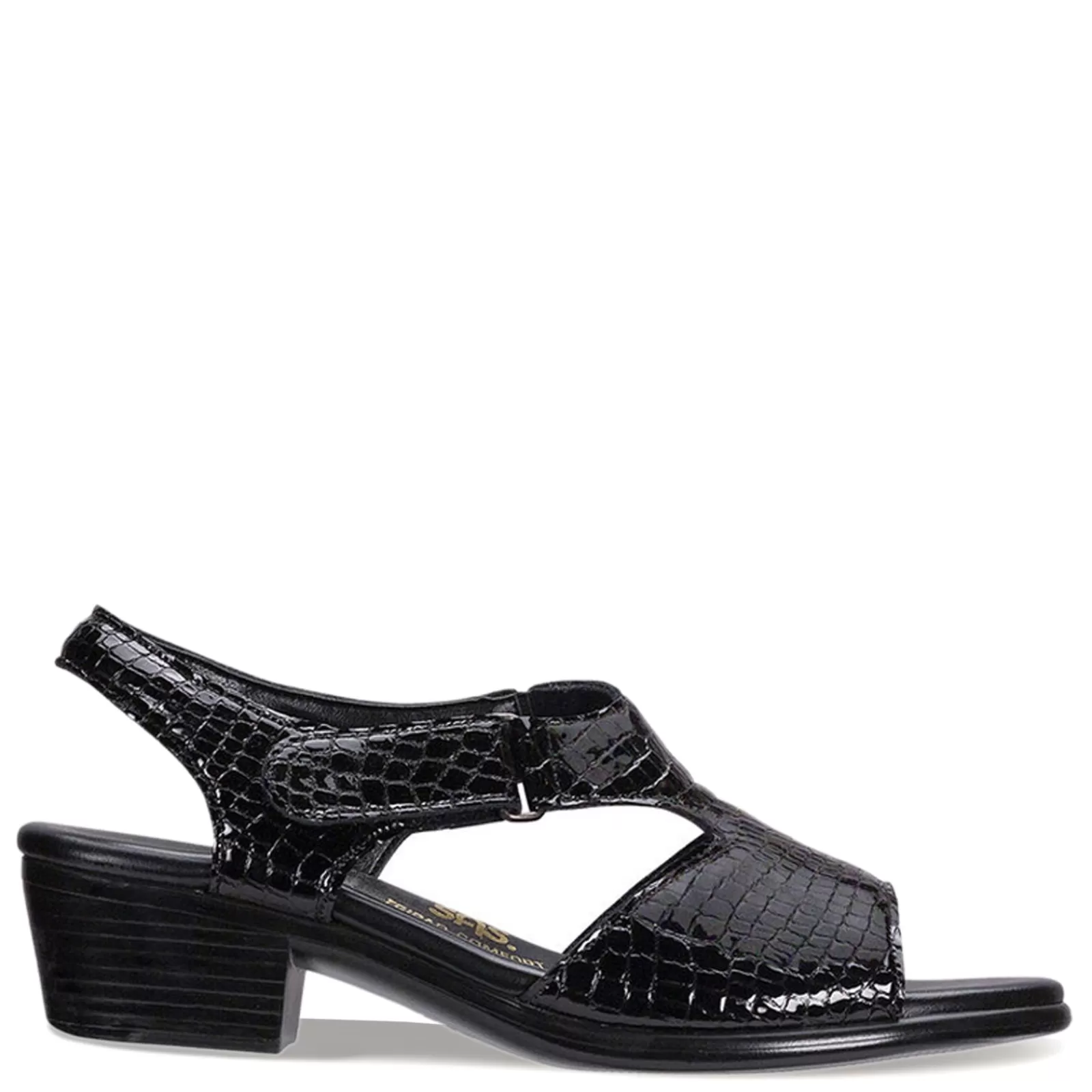 Online SAS Women's , Suntimer Sandal Black Croc