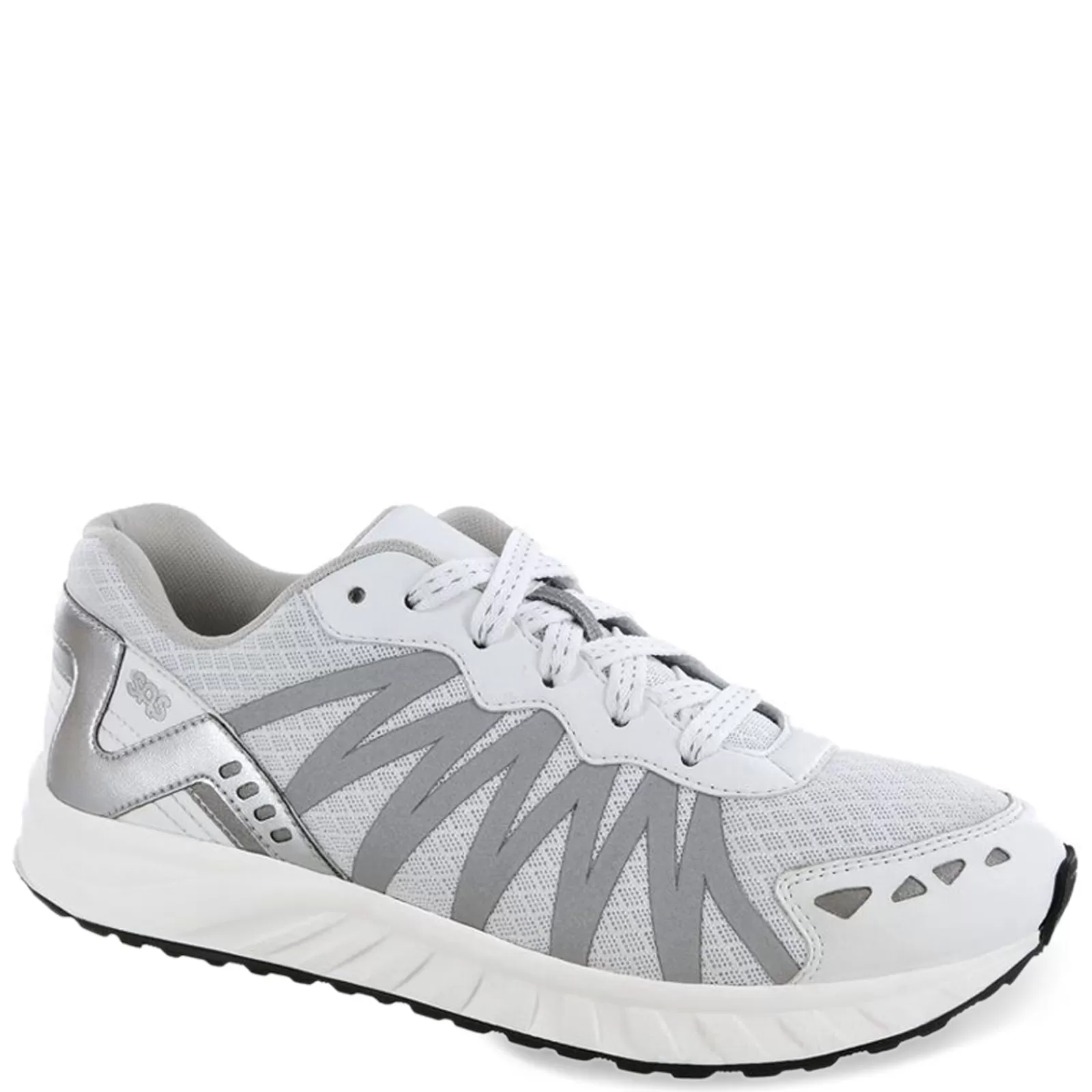 Online SAS Women's , Tempo Sneaker White Silver