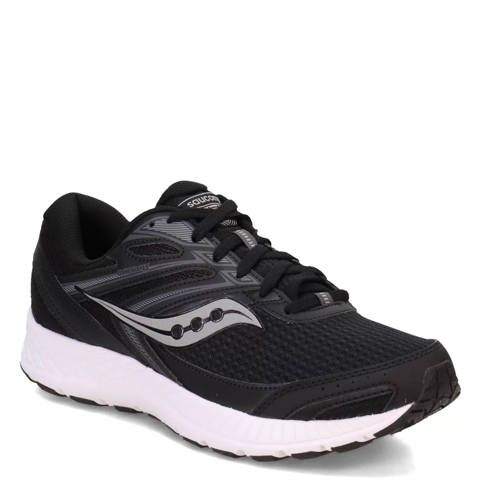 Cheap Saucony Women's , Cohesion 13 Running Shoe - Wide Width Black/White