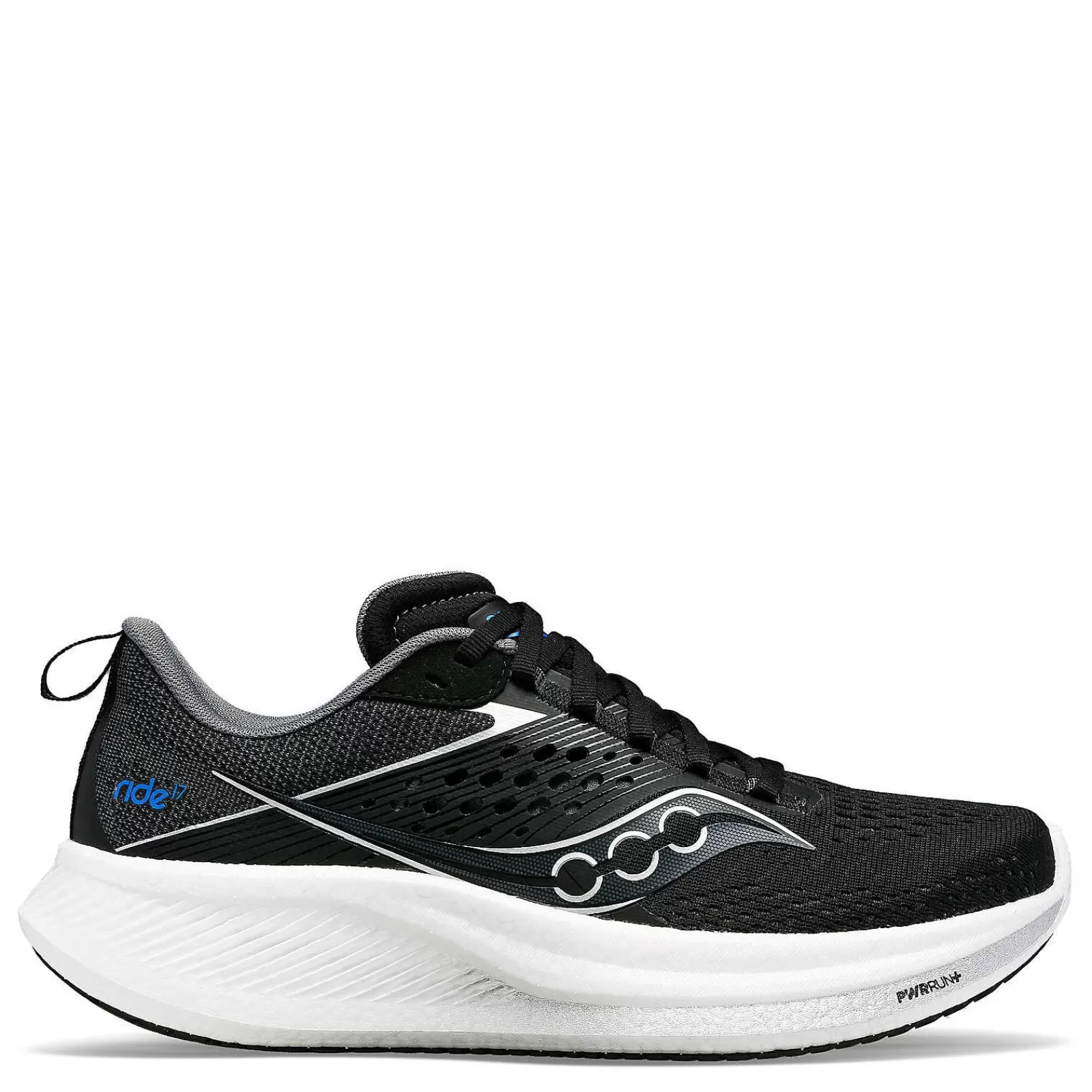 Best Sale Saucony Women's , Ride 17 Running Shoe Black/White