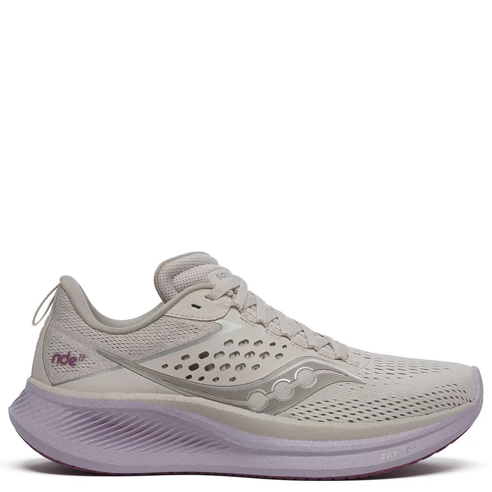 Cheap Saucony Women's , Ride 17 Running Shoe Moon/Viola