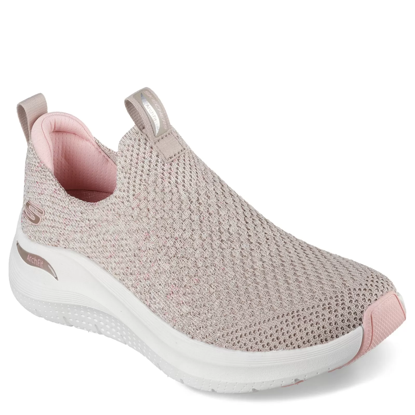 Fashion Skechers Women's , Arch Fit 2.0 - Sheer Shimmer Sneaker Taupe