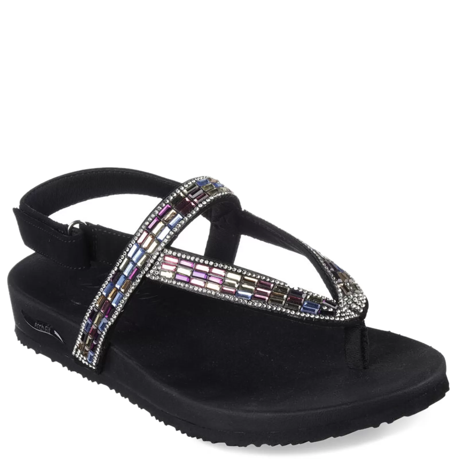 Fashion Skechers Women's , Arch Fit Meditation - Fancy Love Sandal Black Multi