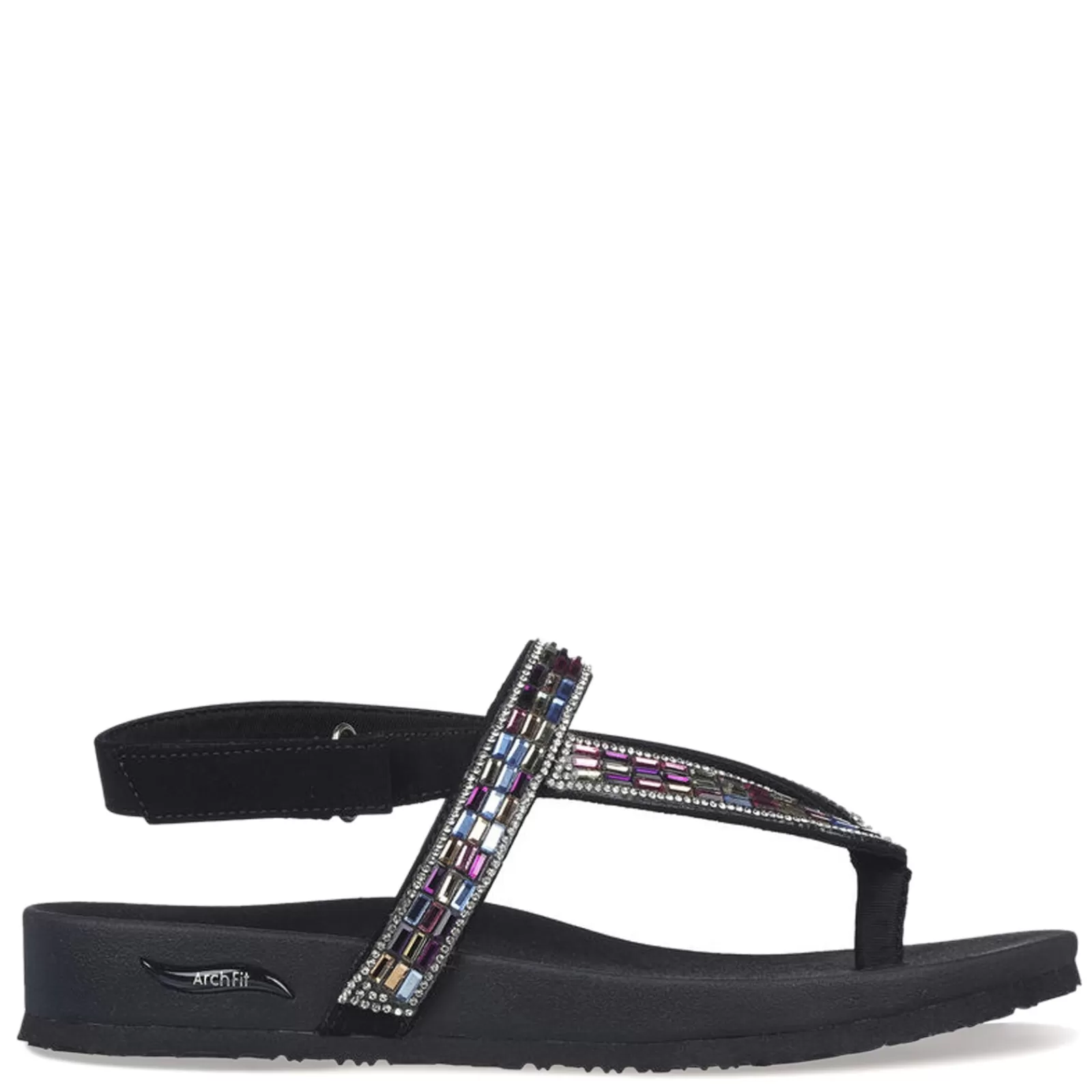 Fashion Skechers Women's , Arch Fit Meditation - Fancy Love Sandal Black Multi