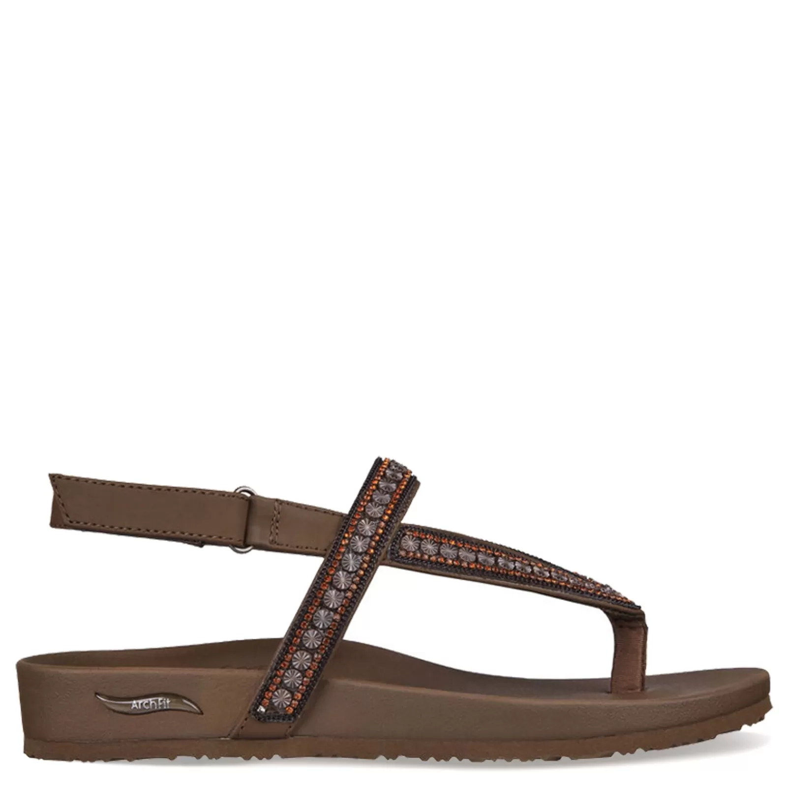 New Skechers Women's , Arch Fit Meditation Sandal Chocolate