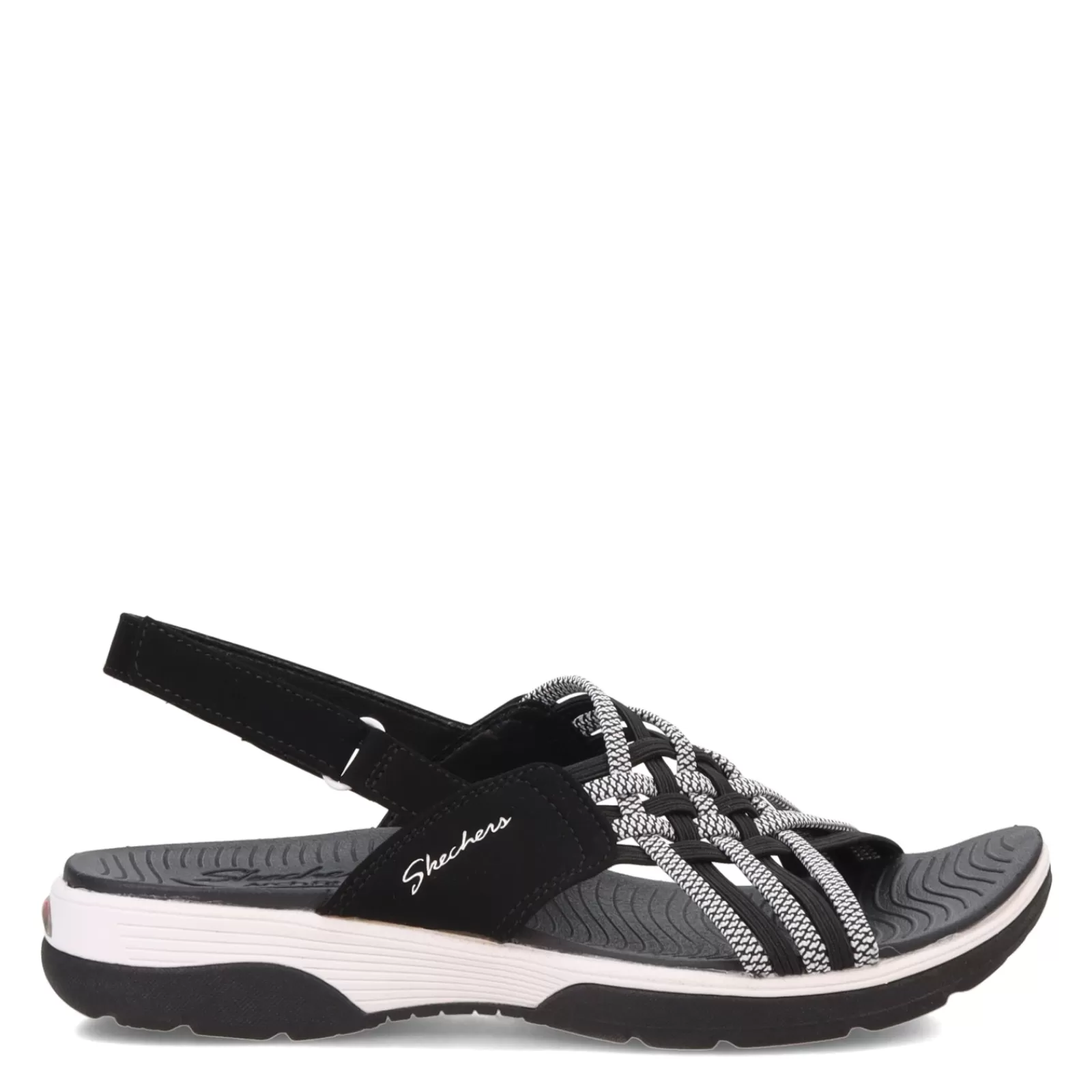 Best Skechers Women's , Arch Fit Reggae Sport Sandal Black/White