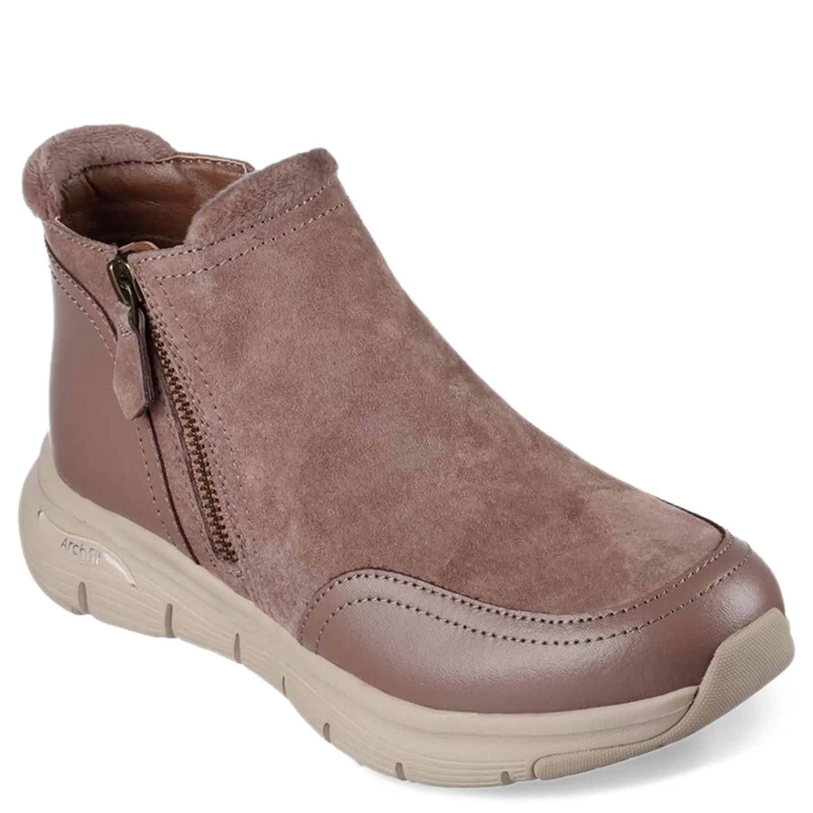 New Skechers Women's , Arch Fit Smooth - Modest Boot Mushroom