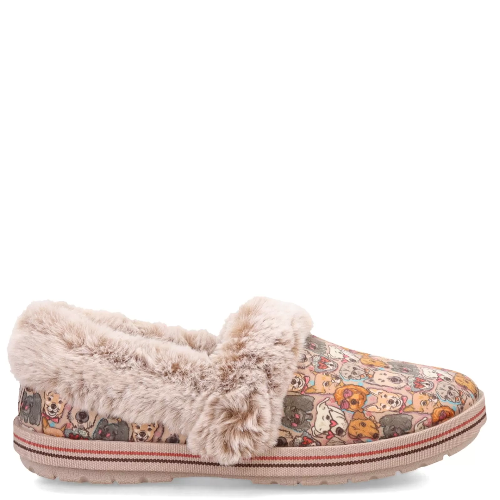 Hot Skechers Women's , BOBS Too Cozy - Family Pups Slipper Brown Multi