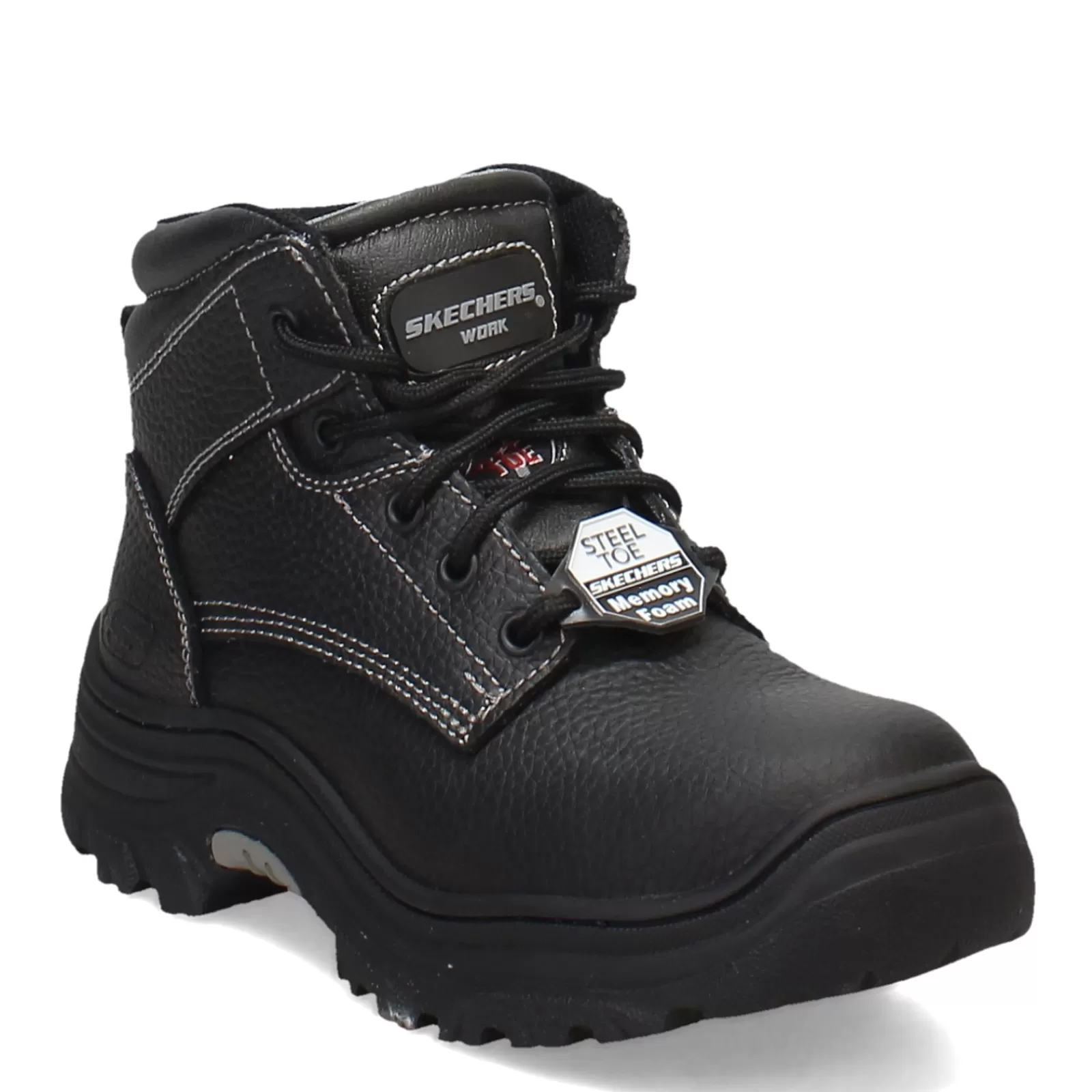 Best Sale Skechers Work Women's Skechers, Burgin Krabok Steel Toe Work Boot Black