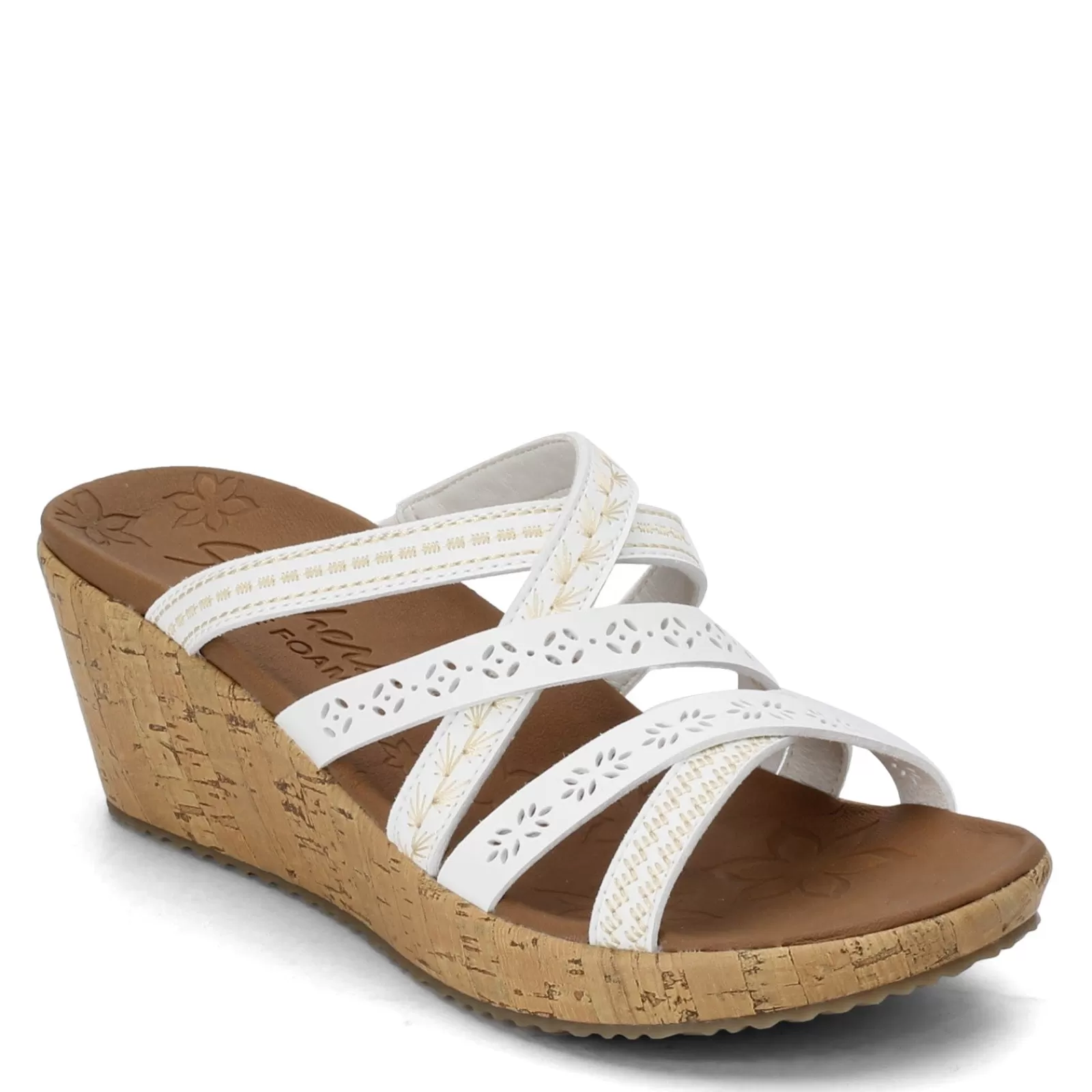 Shop Skechers Women's Cali, Beverlee - Tiger Posse Sandal White