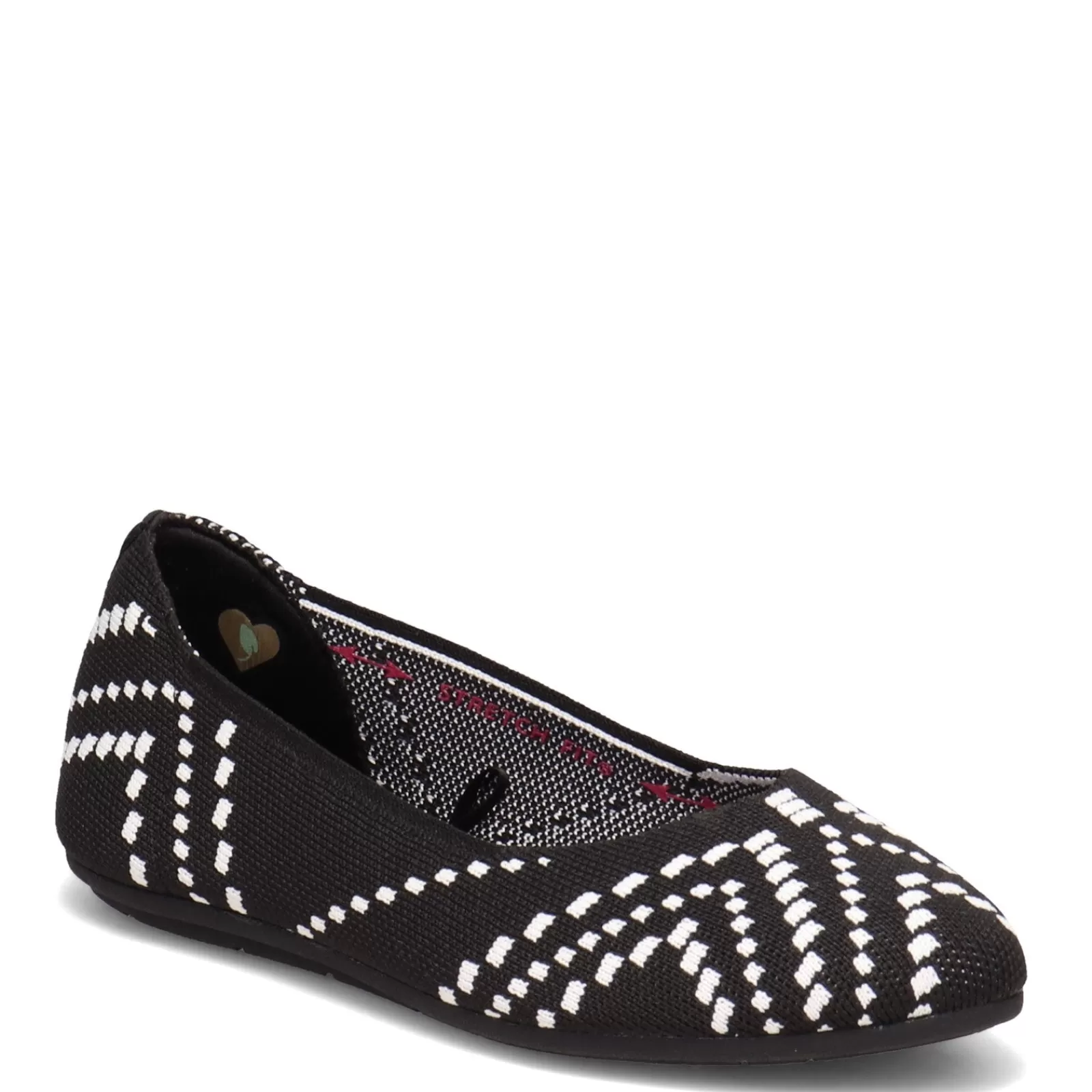 Outlet Skechers Women's , Cleo 2.0 - Be Amazed Flat Black/White